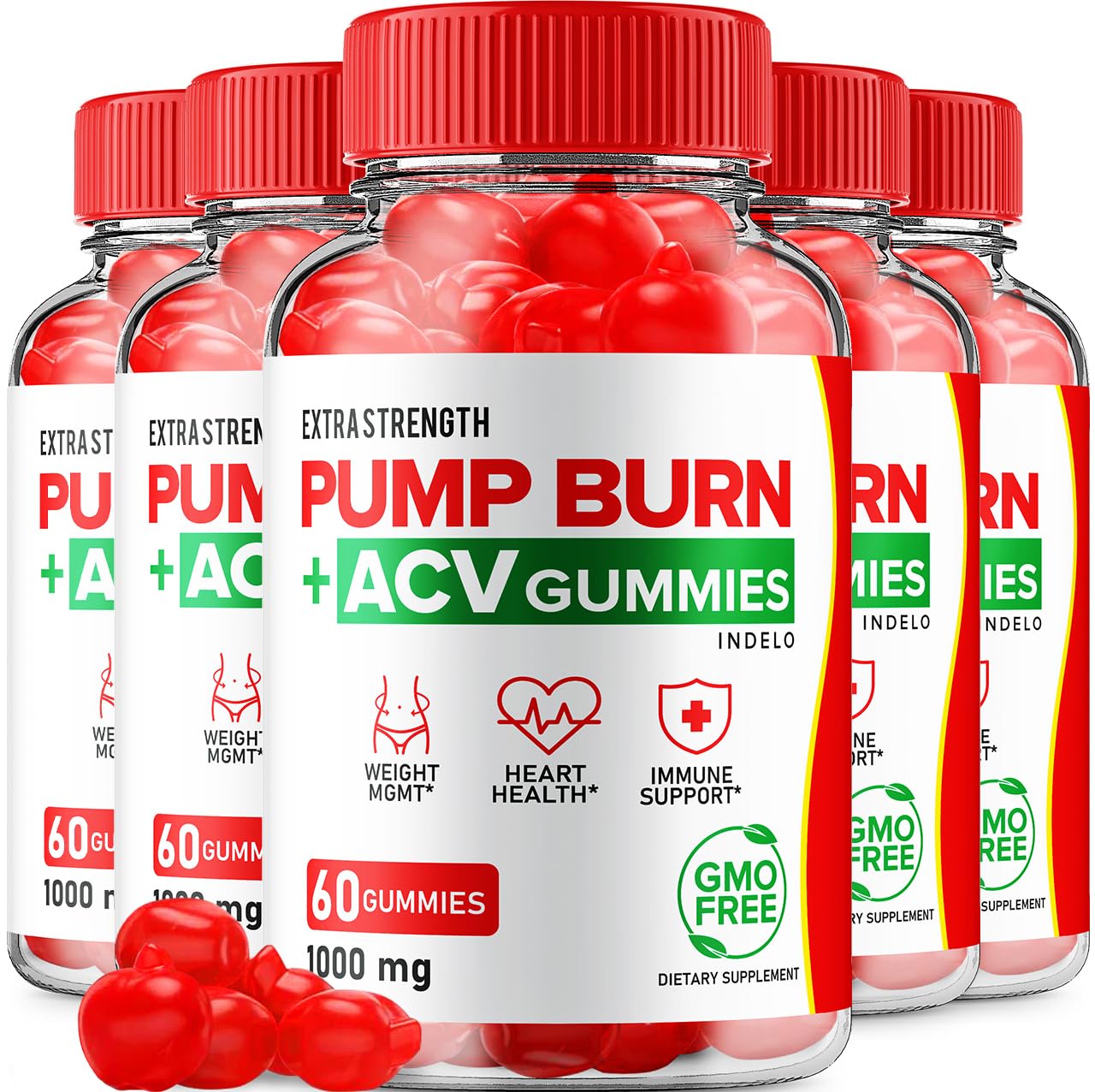 Indelo Pump Burn Keto ACV Gummies 300 Gummies