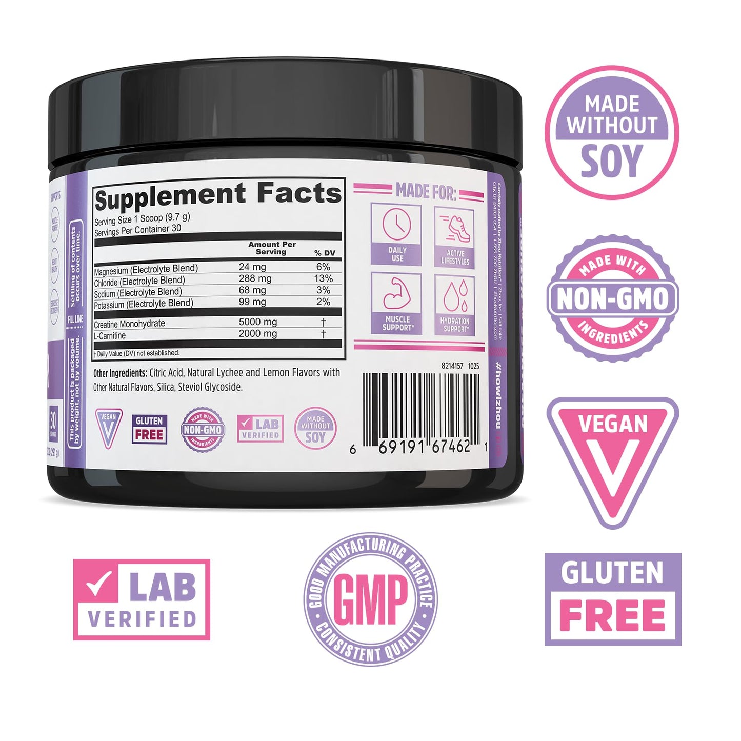 ZHOU Creatine for Her Powder 10.3 oz