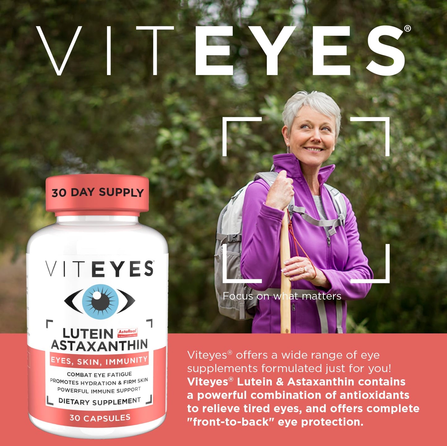 Viteyes Lutein & Astaxanthin Capsules 30 Count
