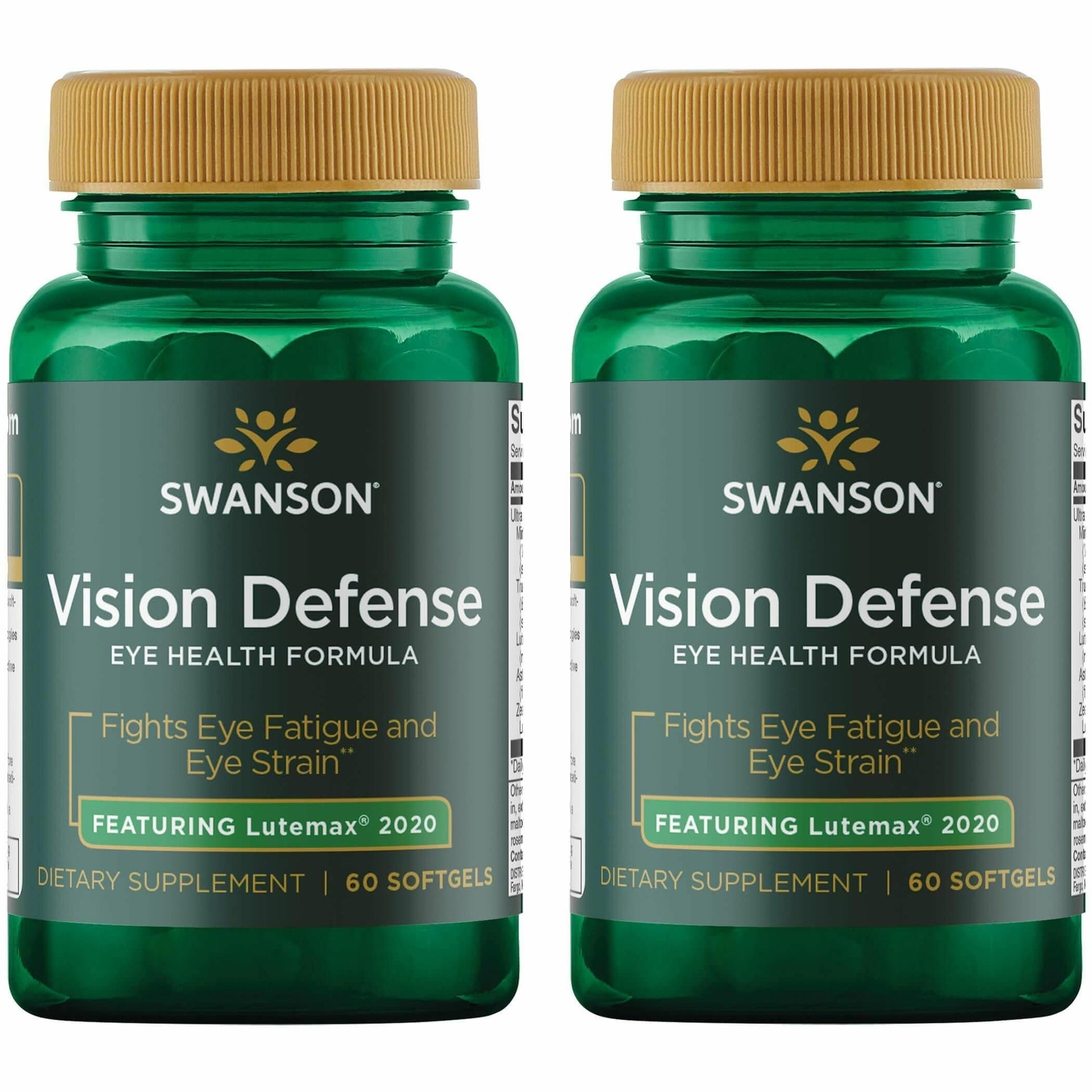 Swanson Vision Defense Antioxidant Vision Health Supplement with Lutein Zeaxanthin Astaxanthin, Broccoli & Bilberry Extract Softgels, 120