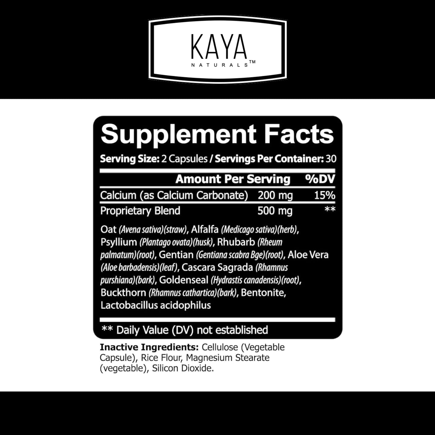 Kaya Naturals Colon Sweep Capsule 60 Count