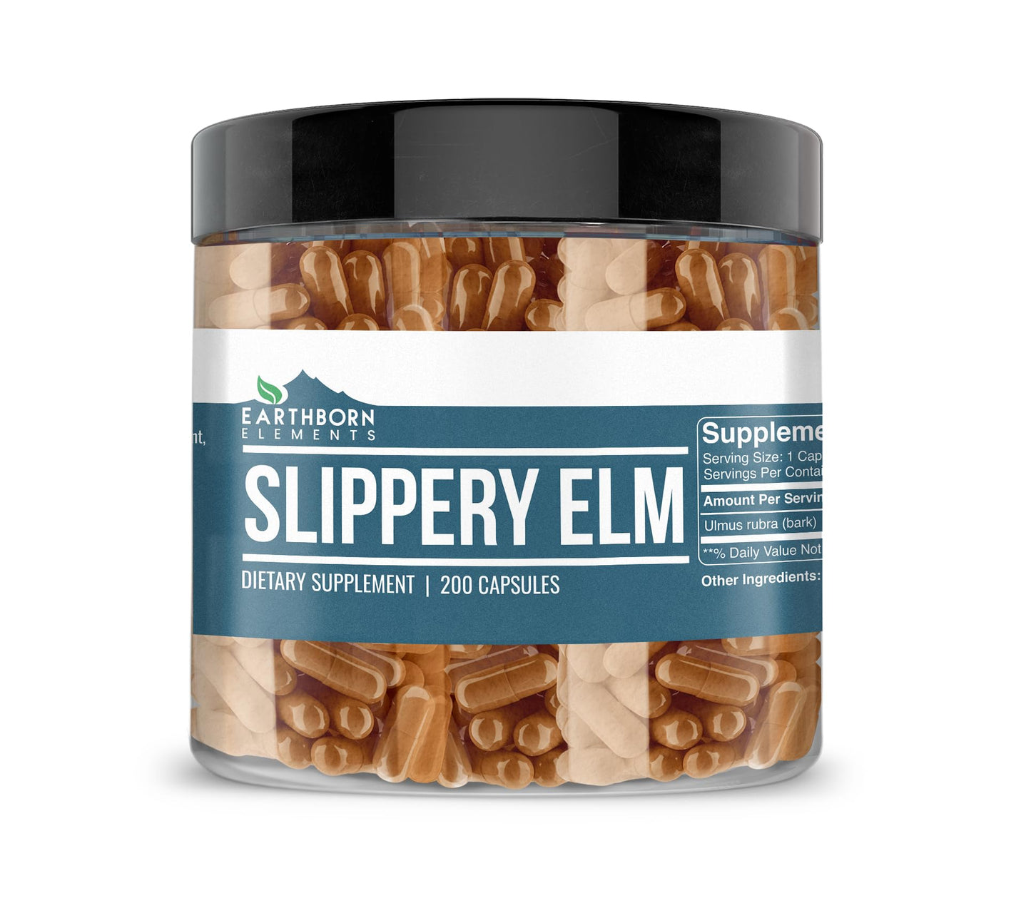 Earthborn Elements Slippery Elm Capsules 200