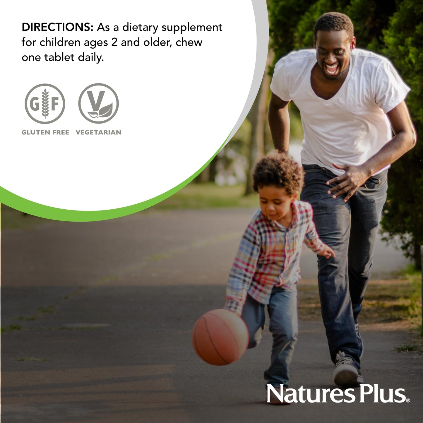NaturesPlus Animal Parade Vitamin D3 Children’s Tablets 180 Count