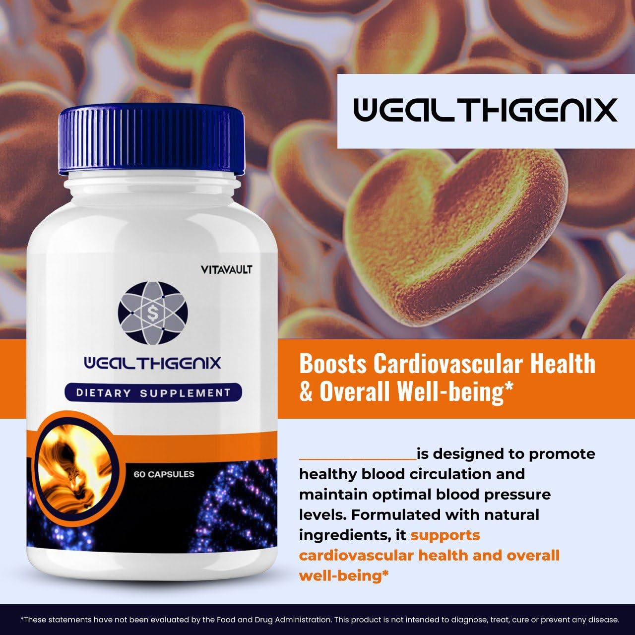 Vitavault WealthGenix Capsules, 300 Capsules