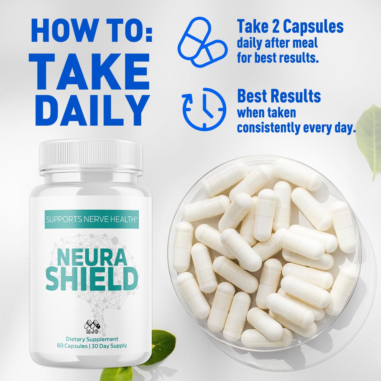 MJO Neura Shield Capsules, 180 Capsules