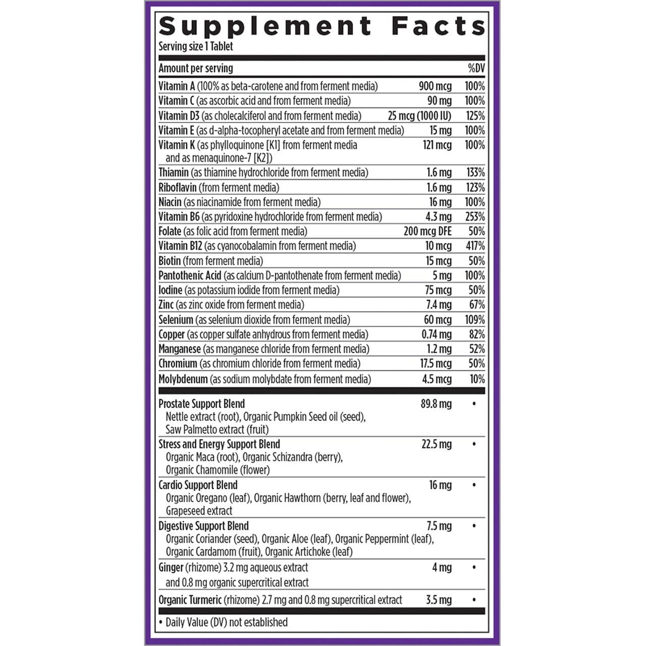 New Chapter Men's Multivitamin, Every Man's One Daily 40+ Gummy 24 Count