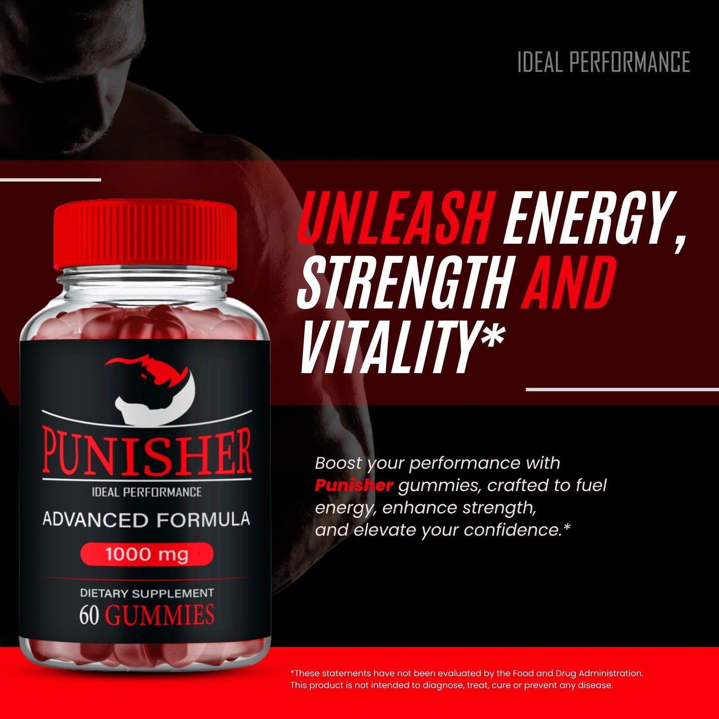 IDEAL PERFORMANCE Punisher Gummies 120 Gummies