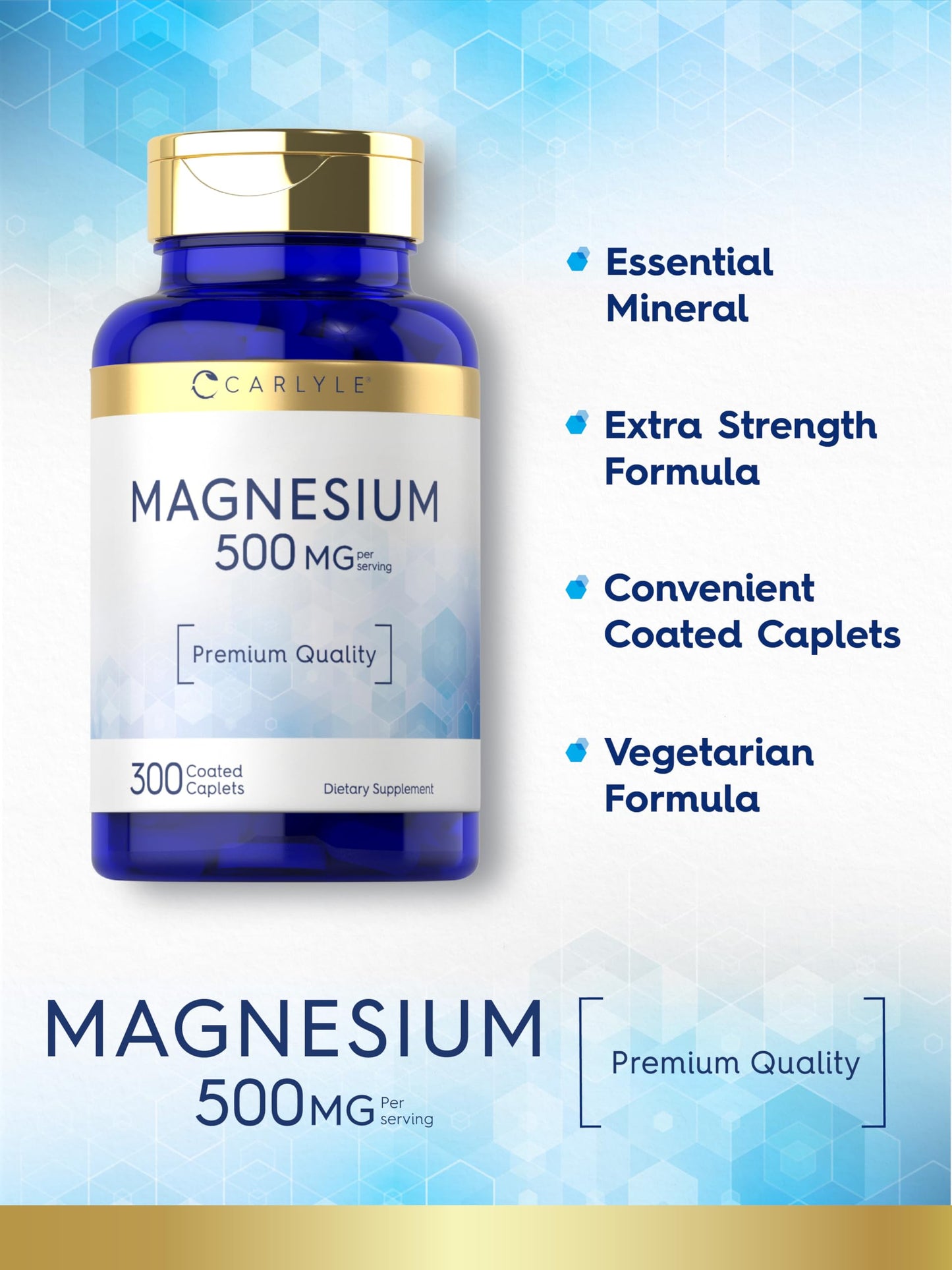 Carlyle Magnesium Oxide 500mg Caplets 300