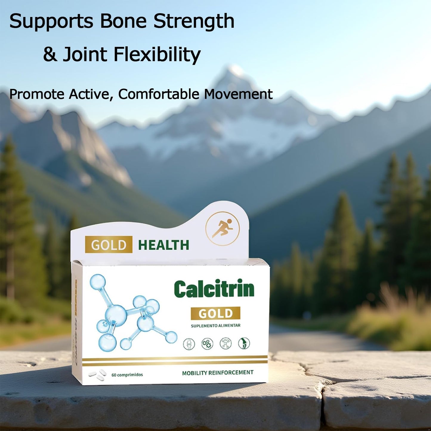 Nichalous Calcitrin Gold Dietary Supplement Mobility Reinforcement 60 Tablets