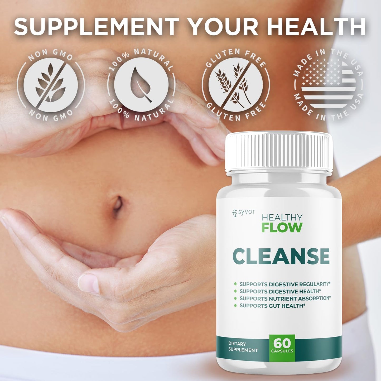 Syvor Healthy Flow Cleanse Capsule 60 Count