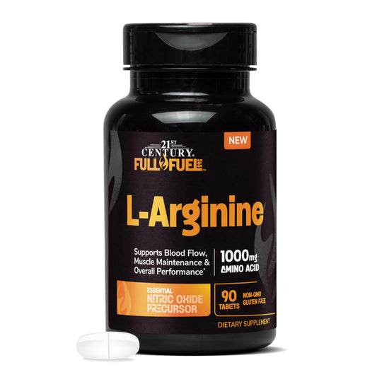 21st Century Full Fuel 365 L-Arginine 1000mg Tablet, 90 Count
