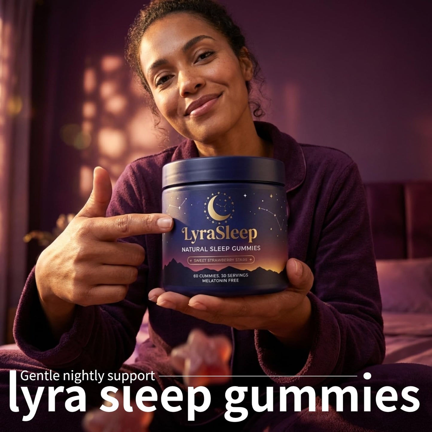 Nola sleep LyraSleep Gummies Gummy 60 Count