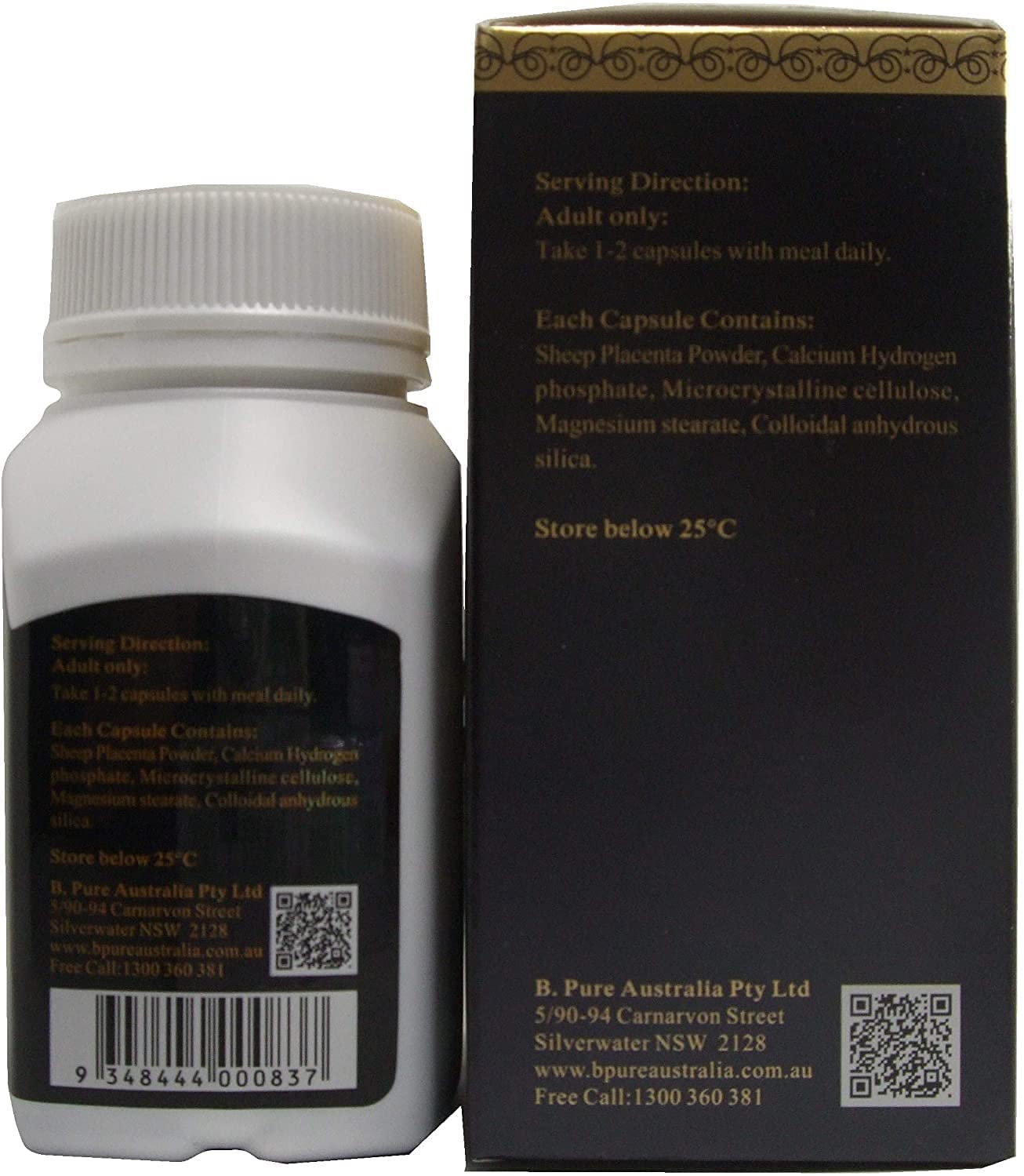 VitaTree Mega Sheep Placenta 80,000 Max Capsules, 60 Count
