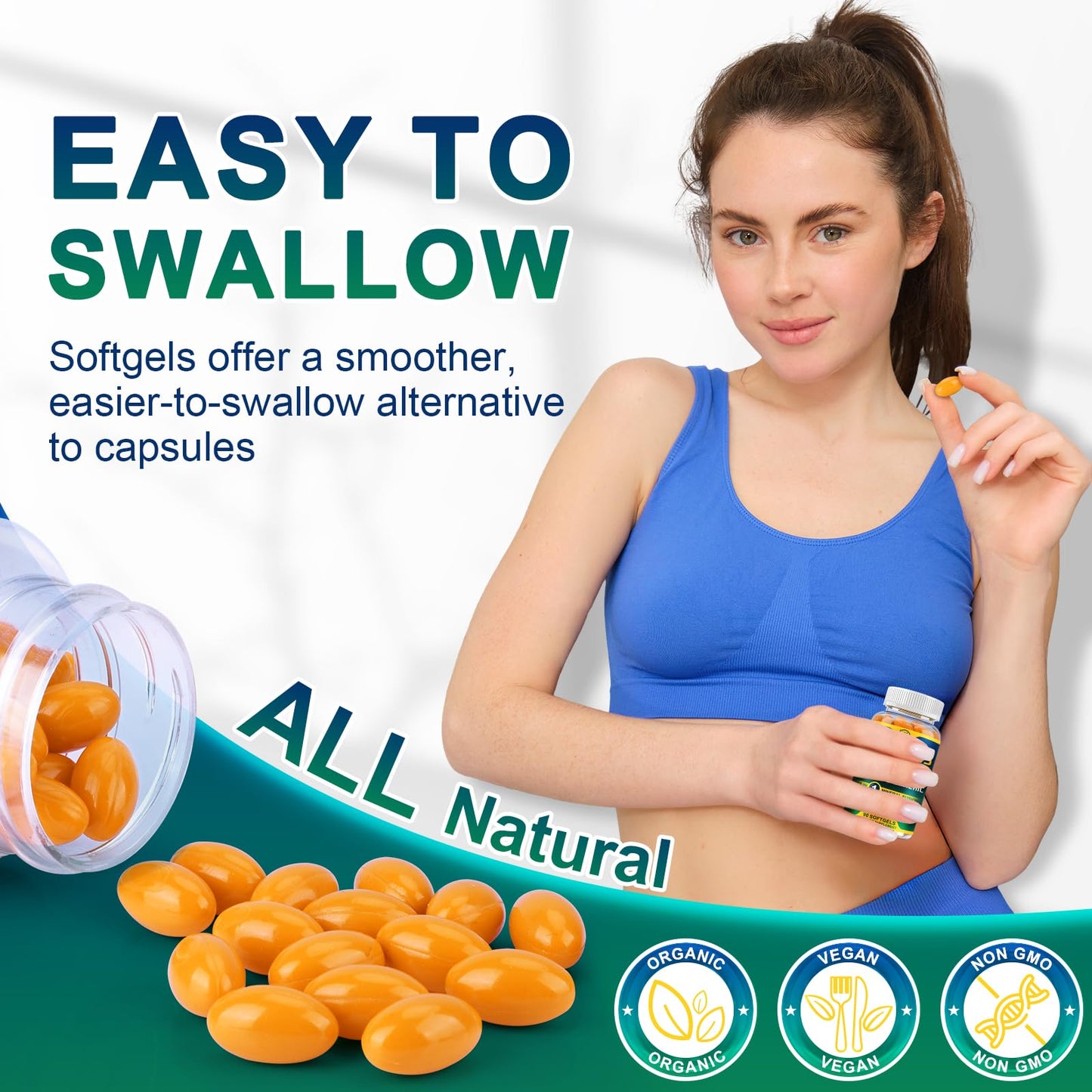 Nature's live Organic Sea Moss Softgels 90 Softgels