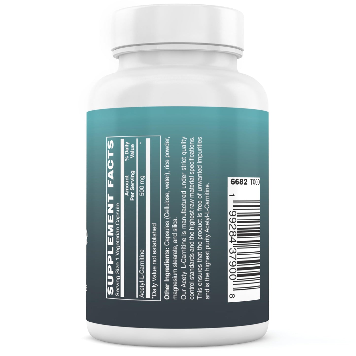 Big Valley Labs Acetyl-L-Carnitine 500 mg Capsule, 60 Count