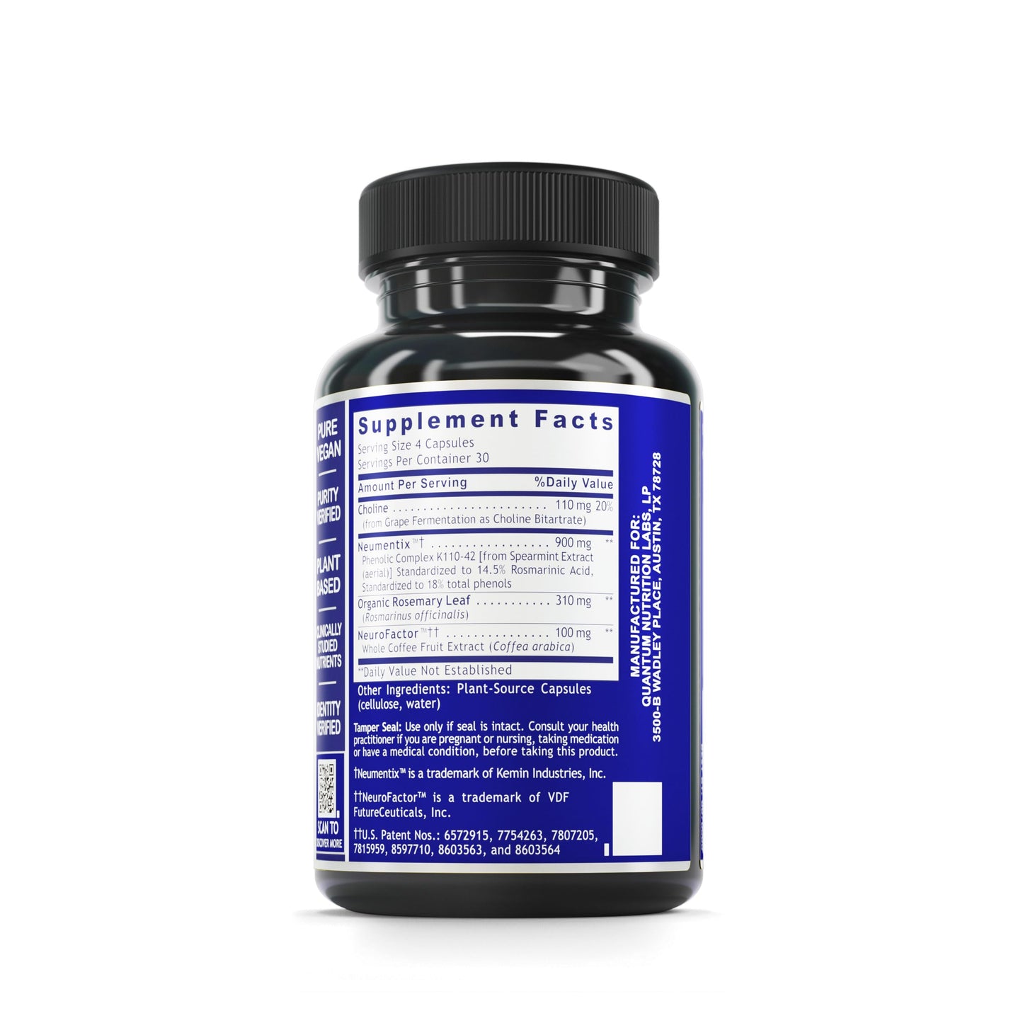 Quantum Nutrition Brain Prodigy Capsules, 120 Count