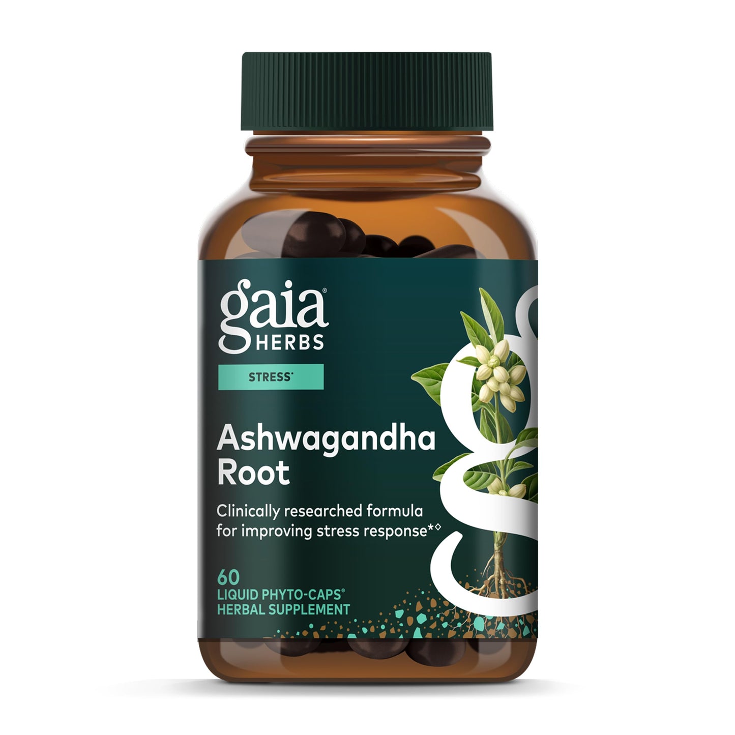 Gaia Herbs Ashwagandha Root Capsule, 60 Capsules