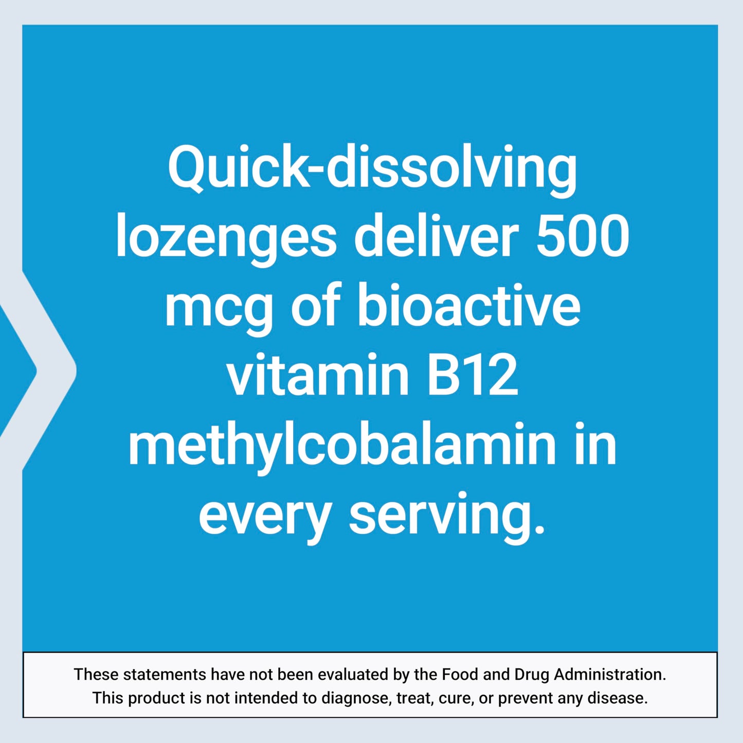 Life Extension Vitamin B12 Methylcobalamin 500mcg Lozenges, 100 Count