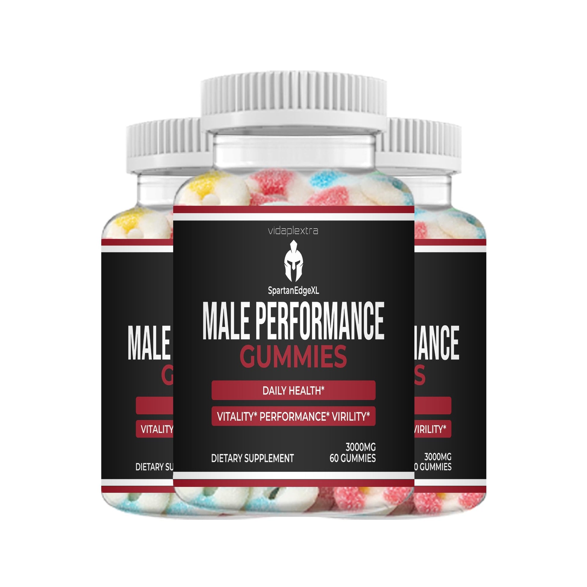 VIDAPLEXTRA Spartan Edge XL Men's Gummies, 180 Gummies
