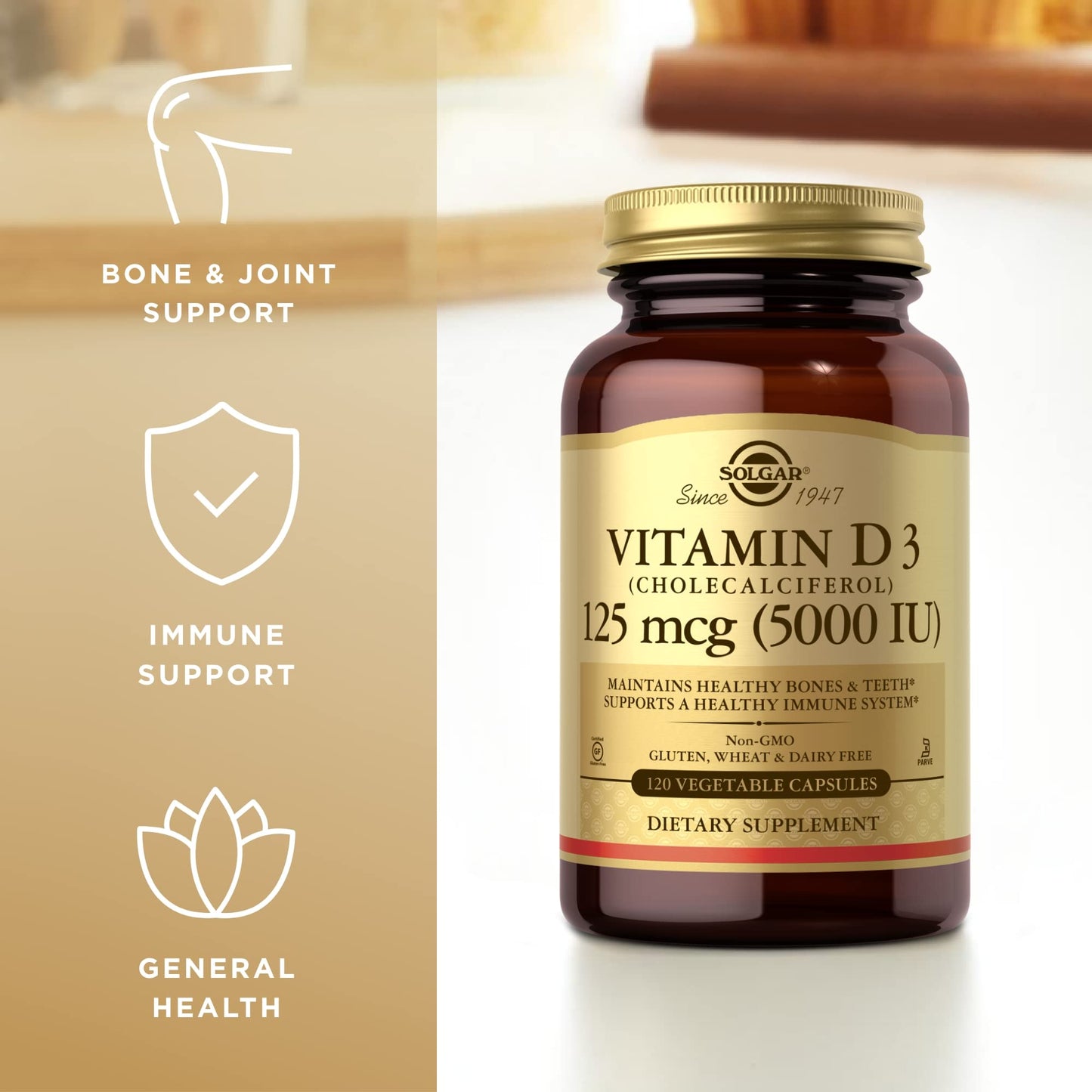 Solgar Vitamin D3 Capsule 120 Count