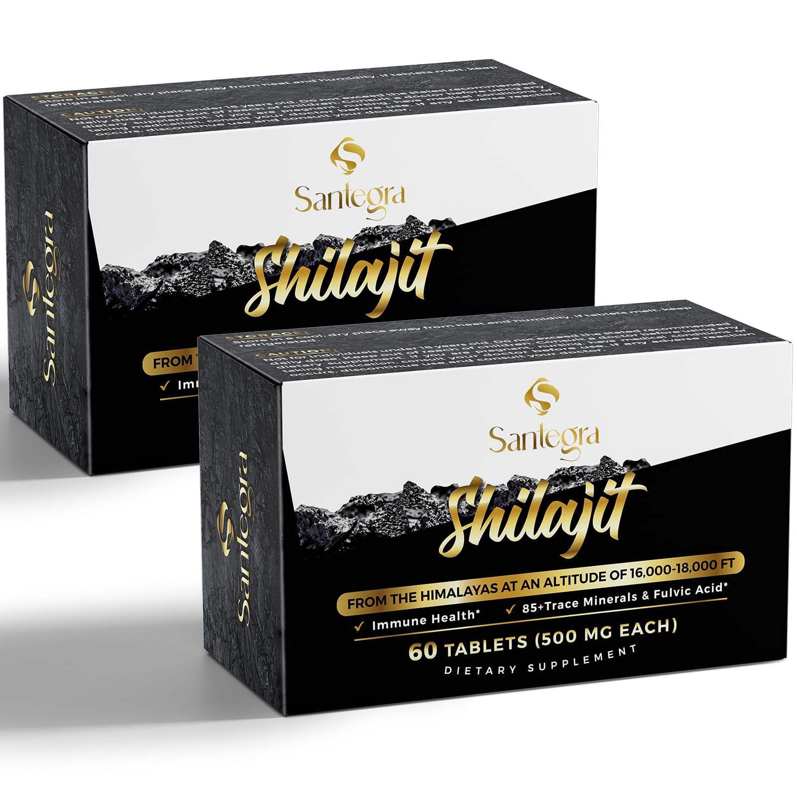 Santegra Shilajit Tablets 500 mg, 120 Tablets