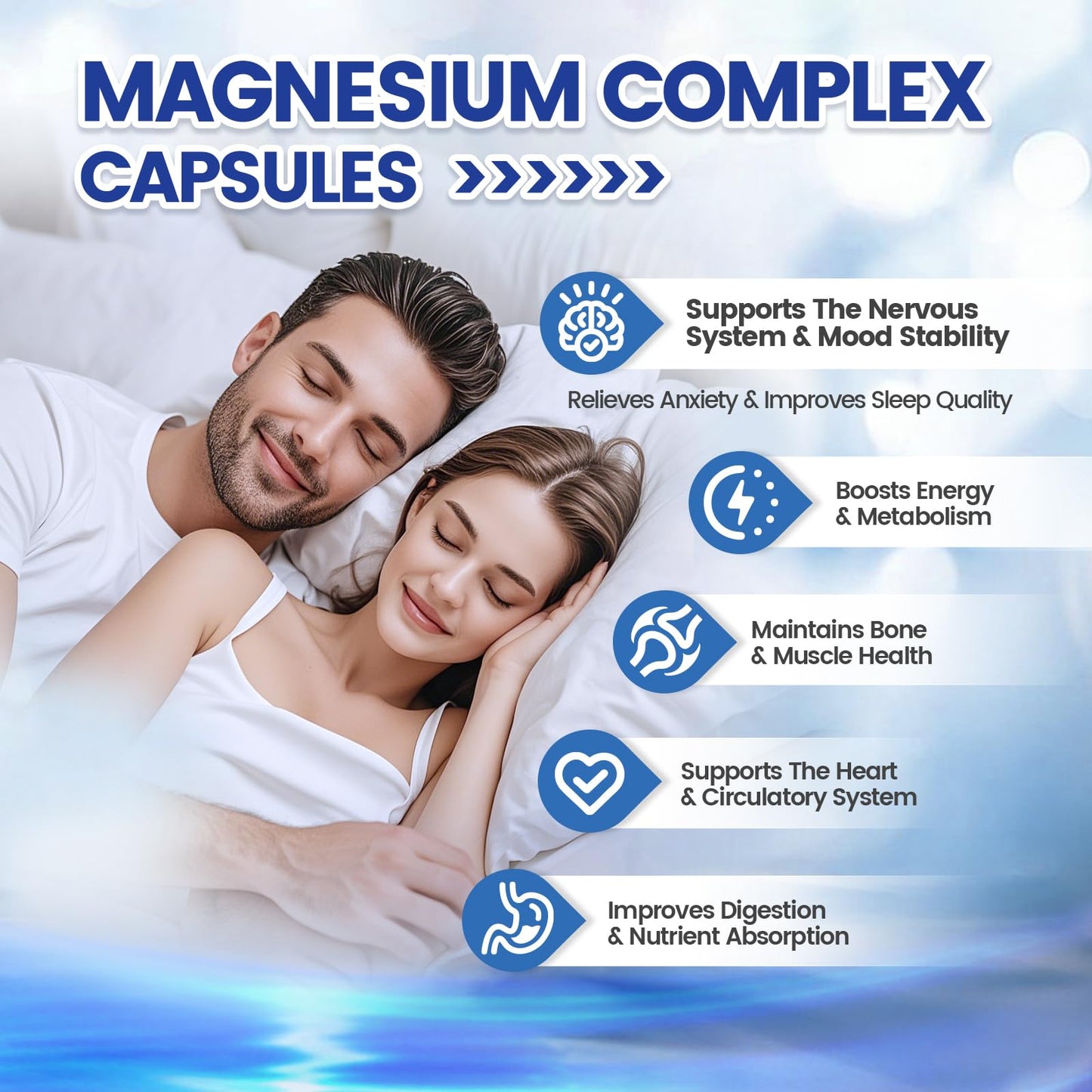 VivoNu 1000mg Magnesium Complex for Women & Men Capsules, 90 Count