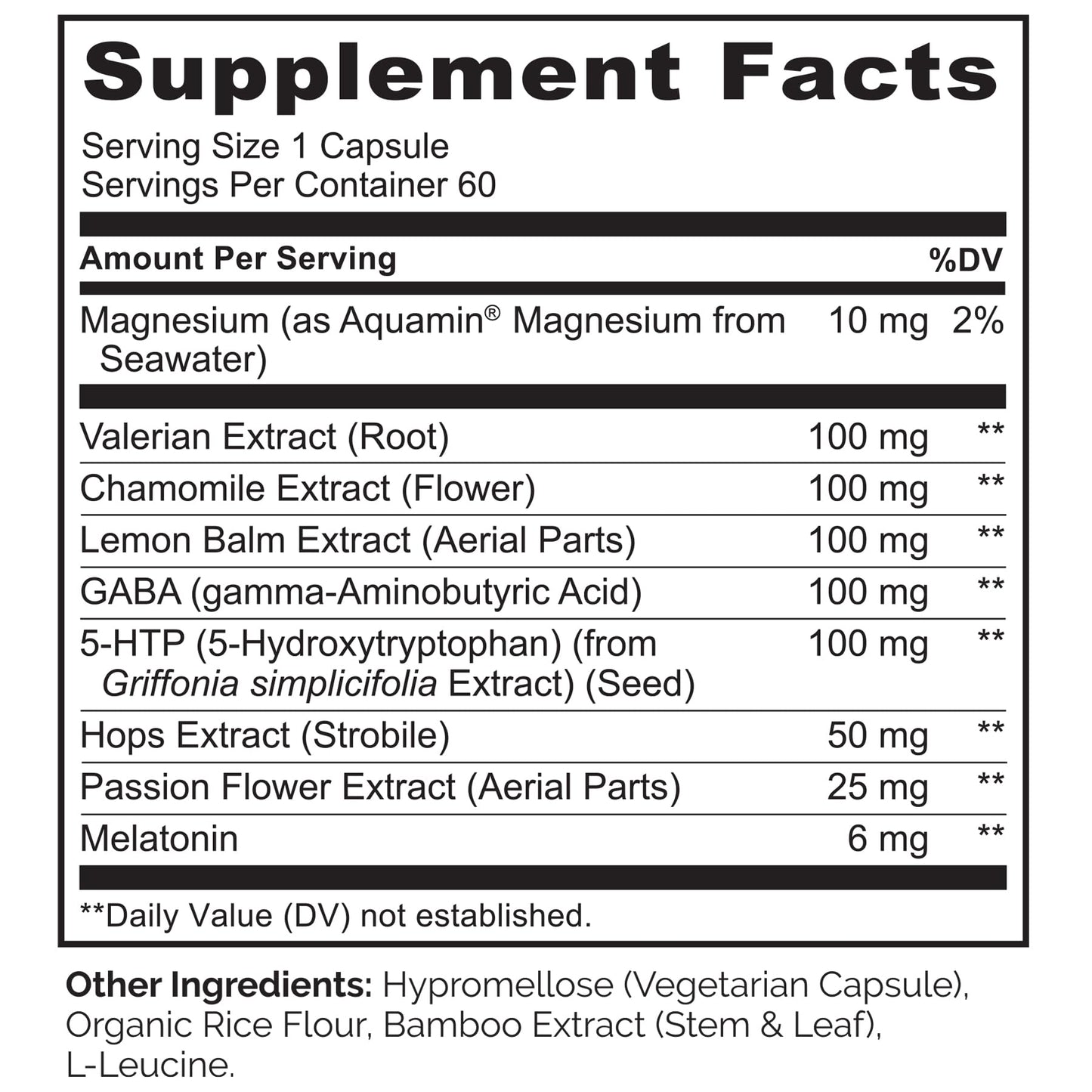NATURELO Sleep Aid Capsule, 60 Vegan Capsules