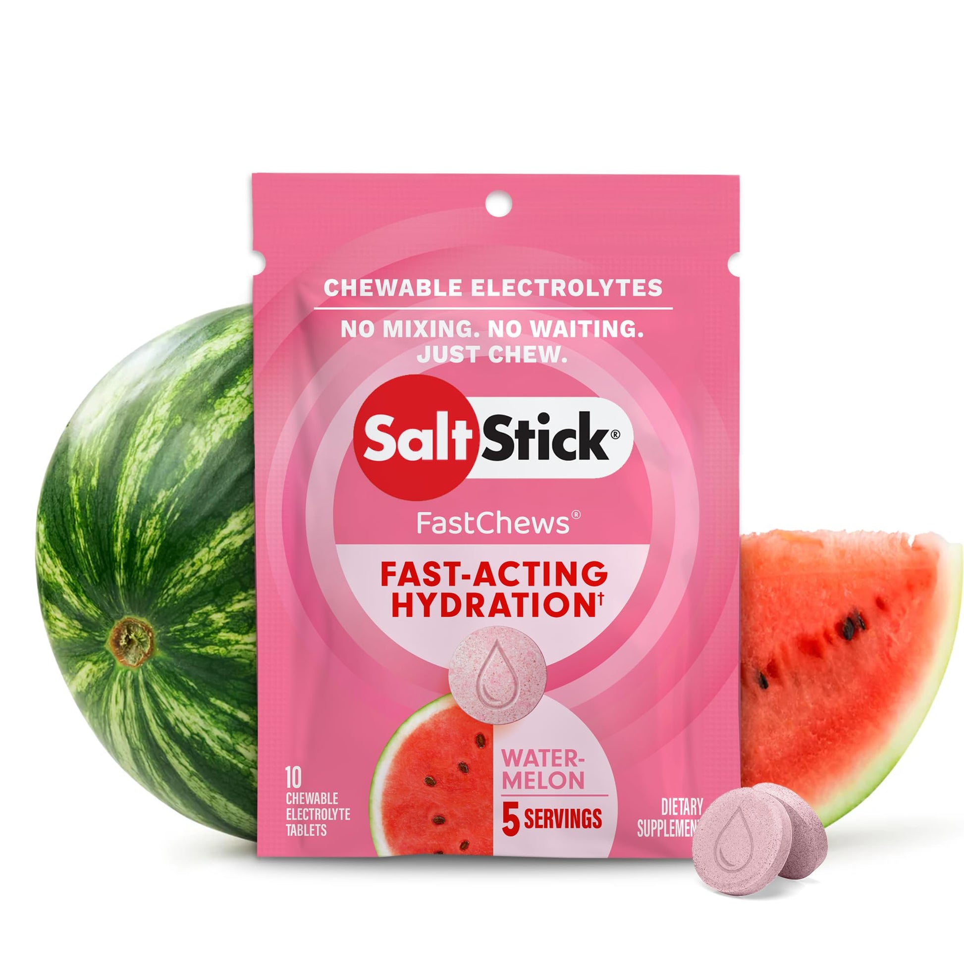 SaltStick Fastchew Electrolyte Replacement Tablets, 10 Count
