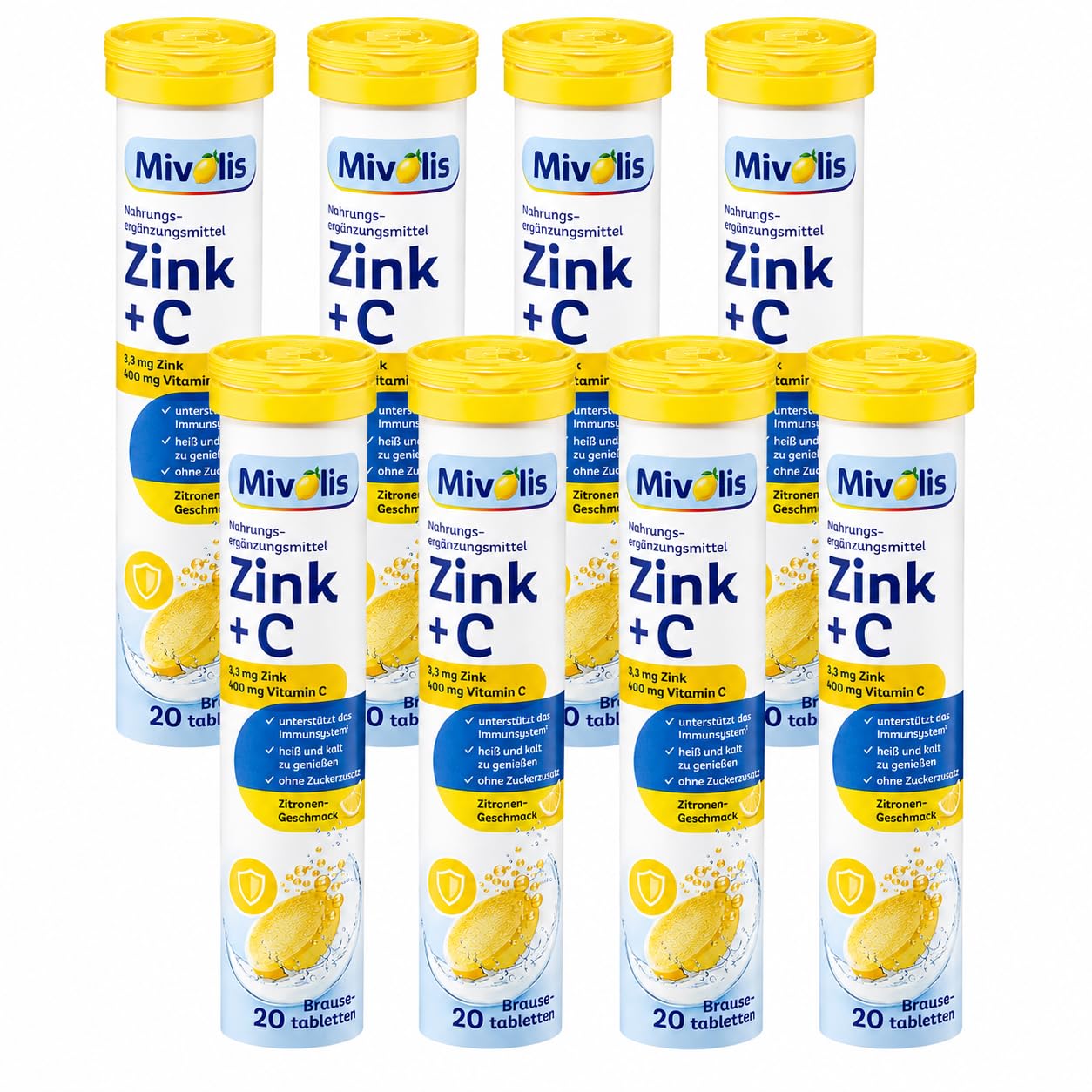 Generic MivlisZinc+VitaminC Soluble Tablets 20 Count