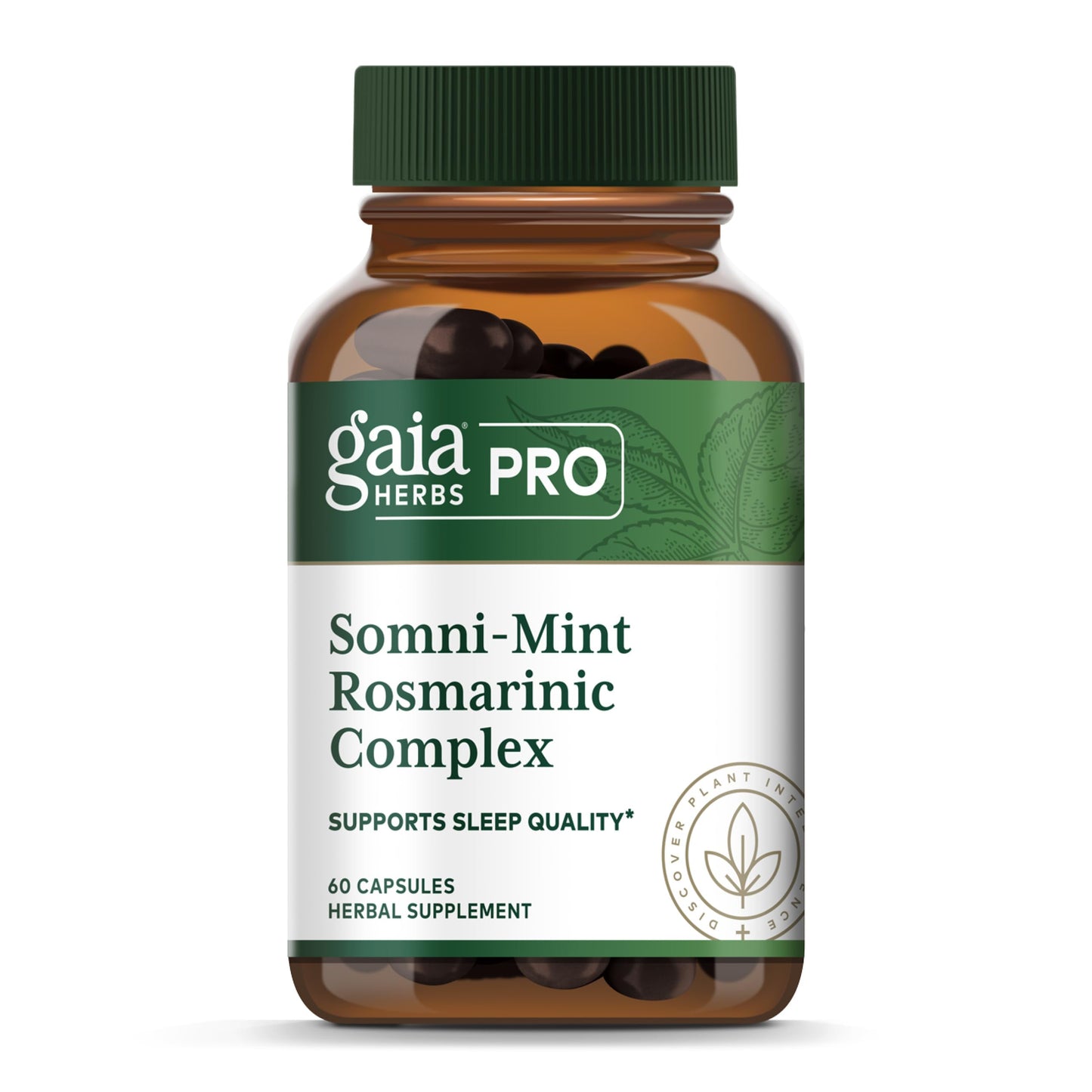 Gaia Herbs Pro Somni-Mint Rosmarinic Complex Capsule, 60 Count