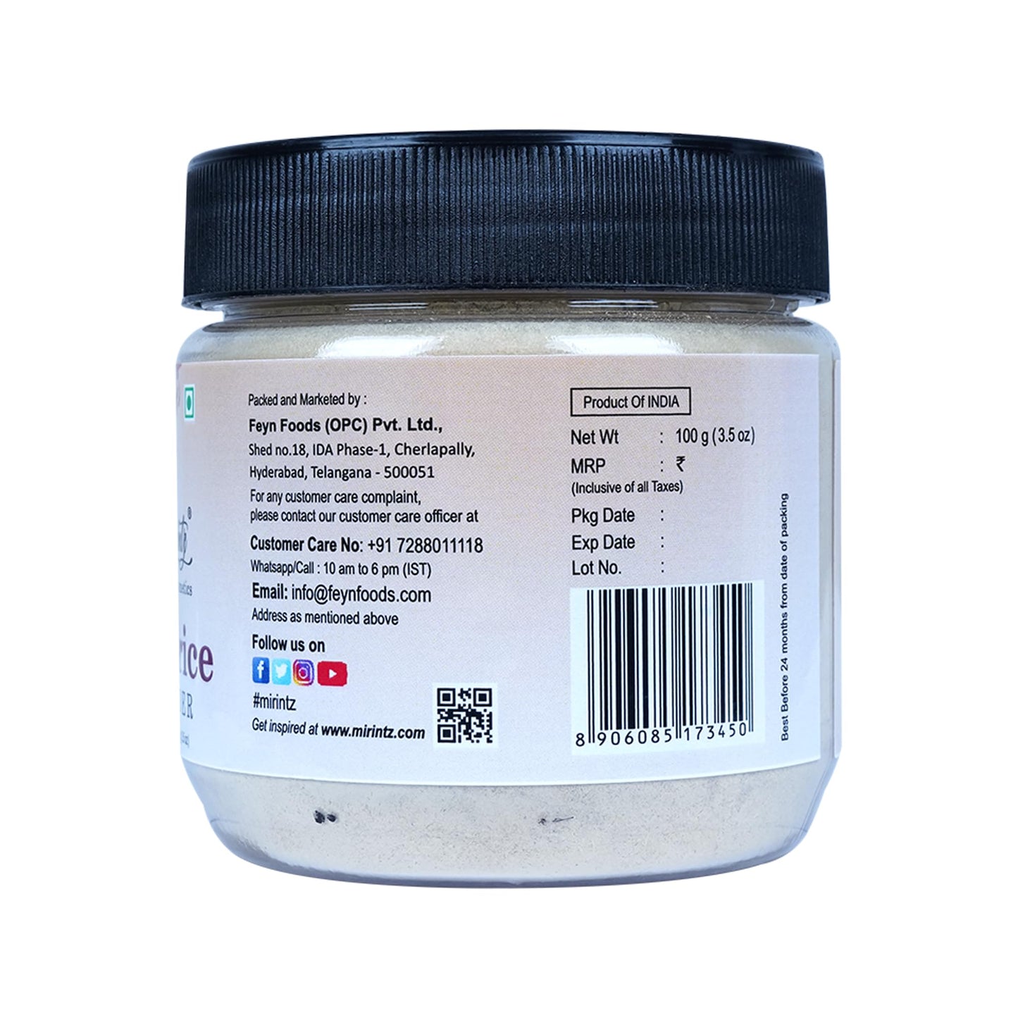 Mirintz Licorice Powder 3.53 Ounce