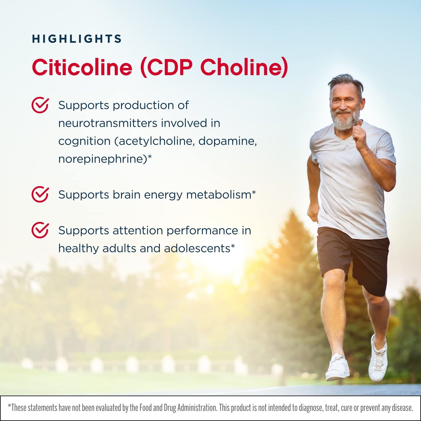 Jarrow Formulas Citicoline (CDP Choline) 250 mg Capsules, 120 Count