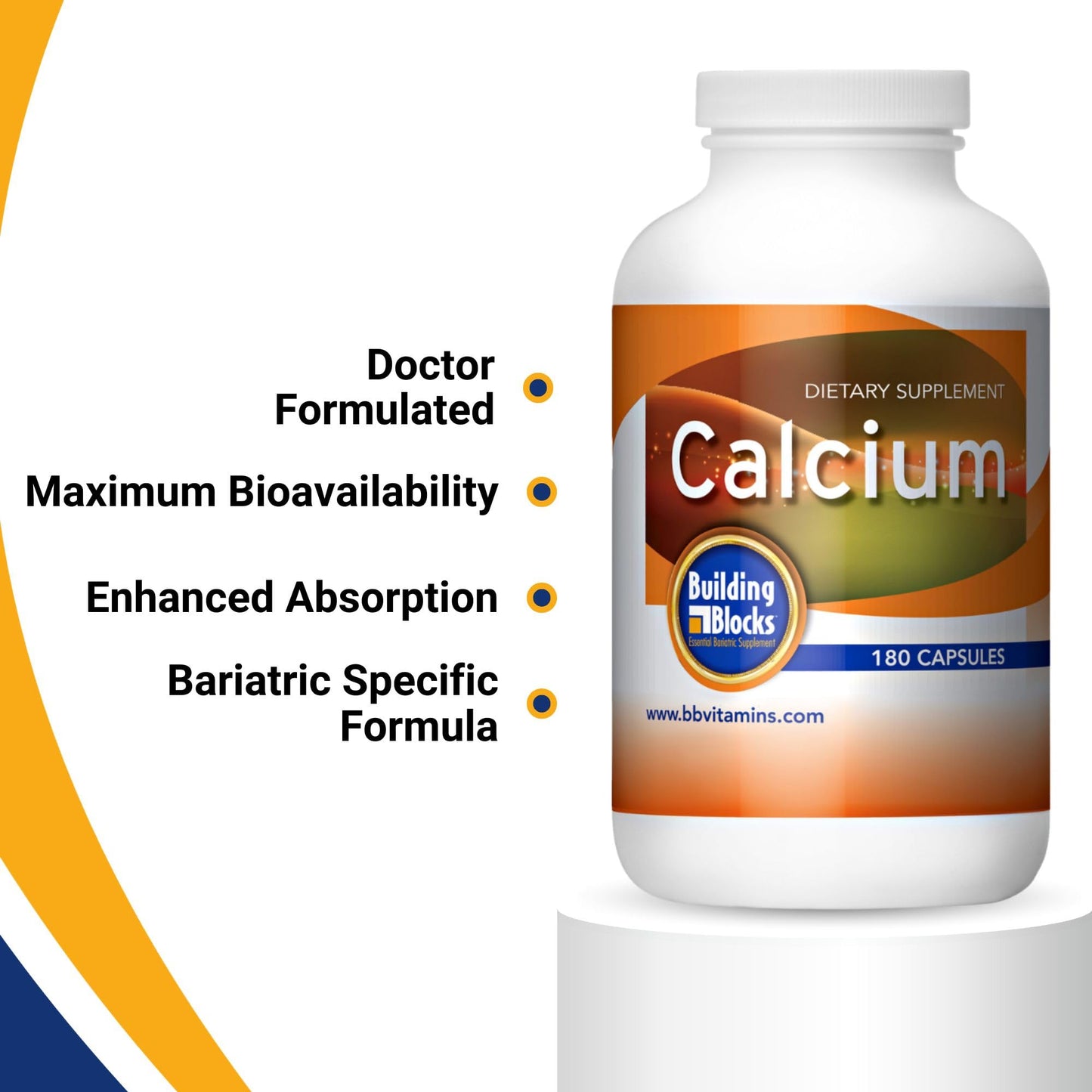 Building Blocks Essential Bariatric Supplement Calcium Citrate Capsule 180 Count