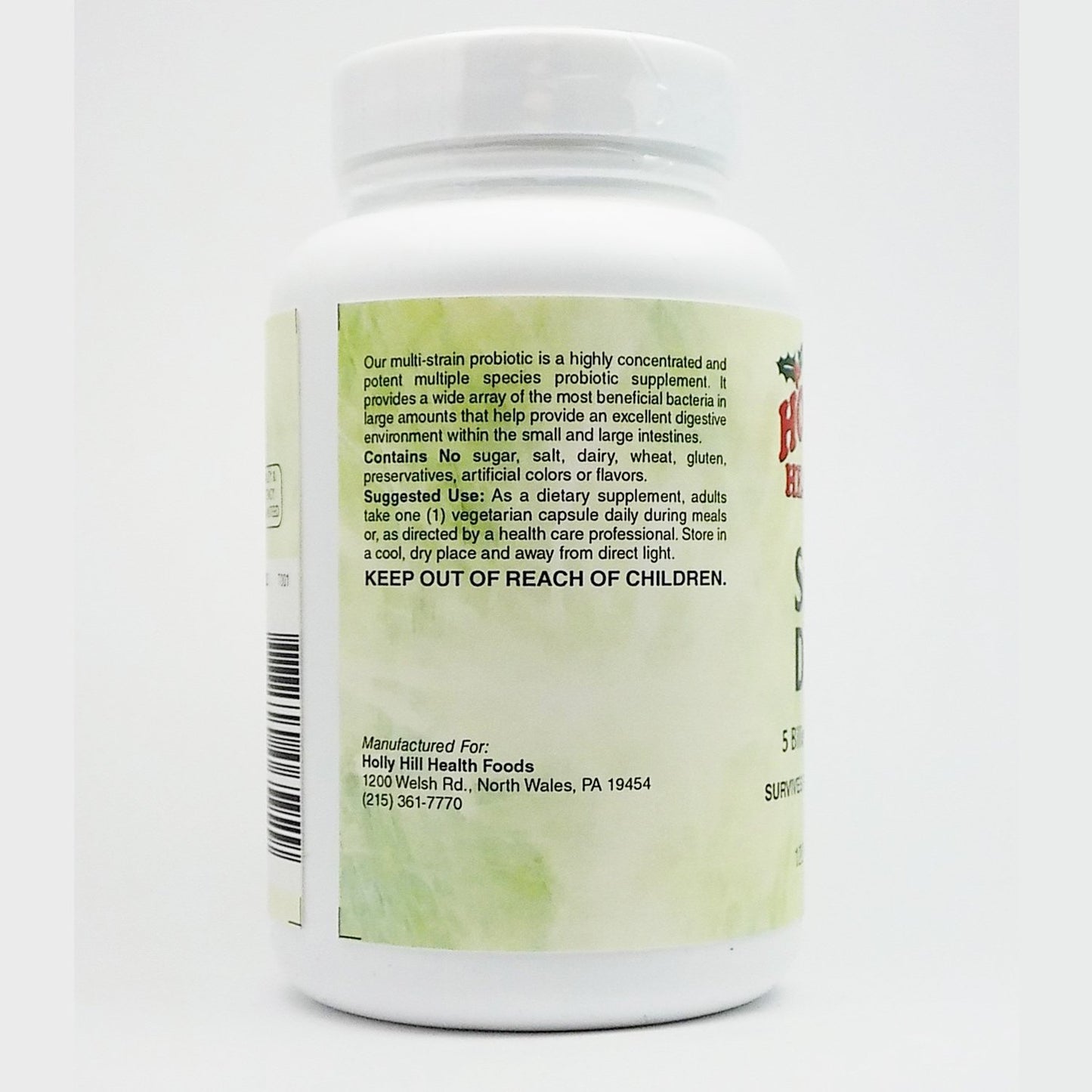 Holly Hill Health Foods Suprema Dophilus 120 Capsules