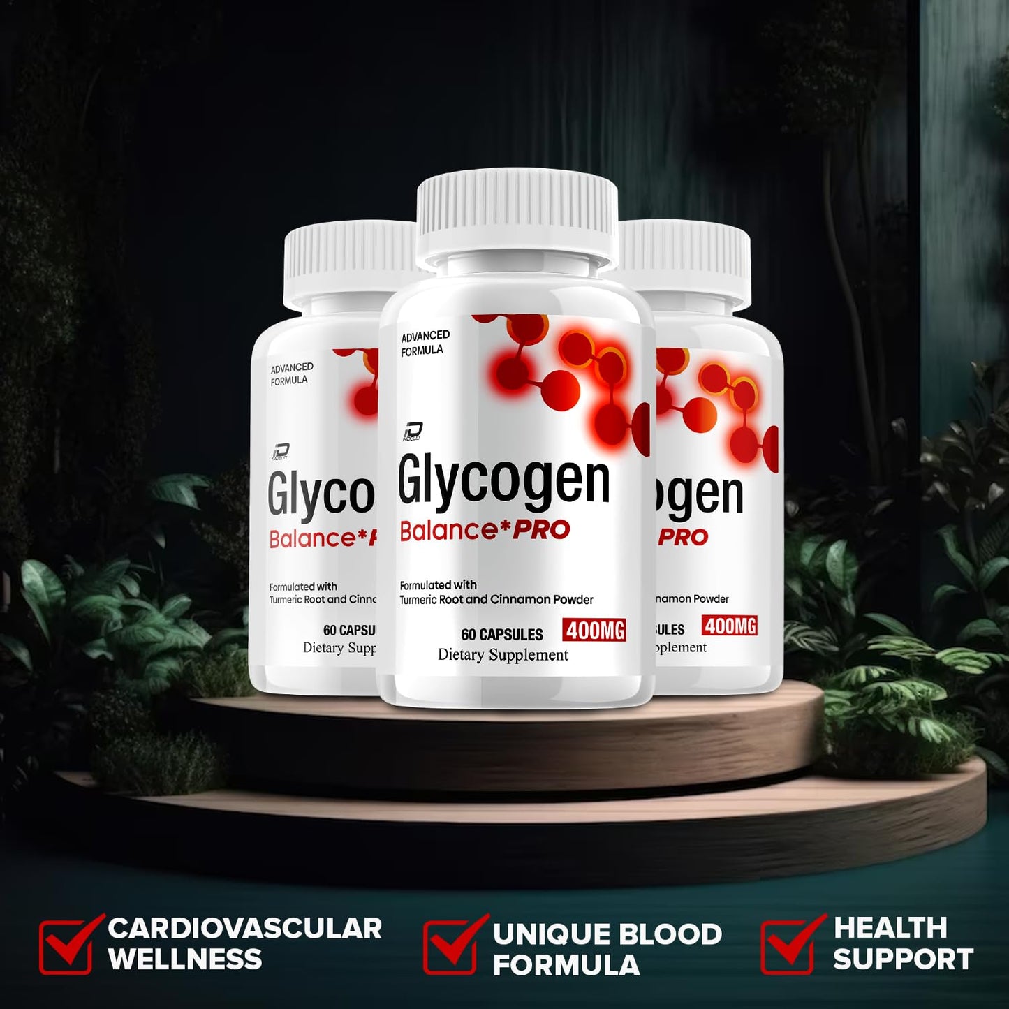 Indelo Glycogen Balance Pro Capsules, 300 Capsules