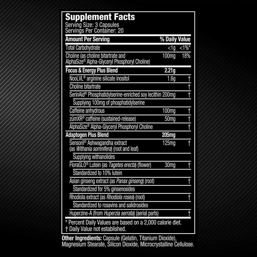 XP Sports Energy Supplements for Gamers - Zero-Lag Energy Pills, Outlast, 60 Capsules