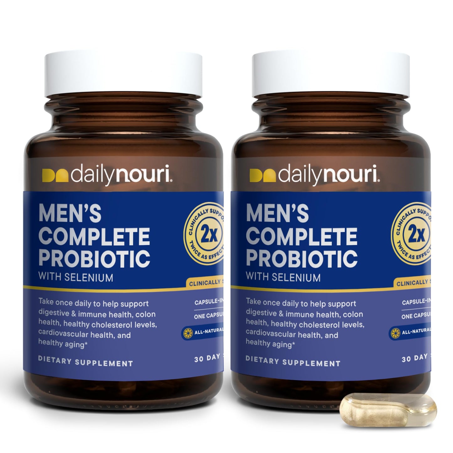 Daily Nouri Probiotics for Men Capsules, 60 Count