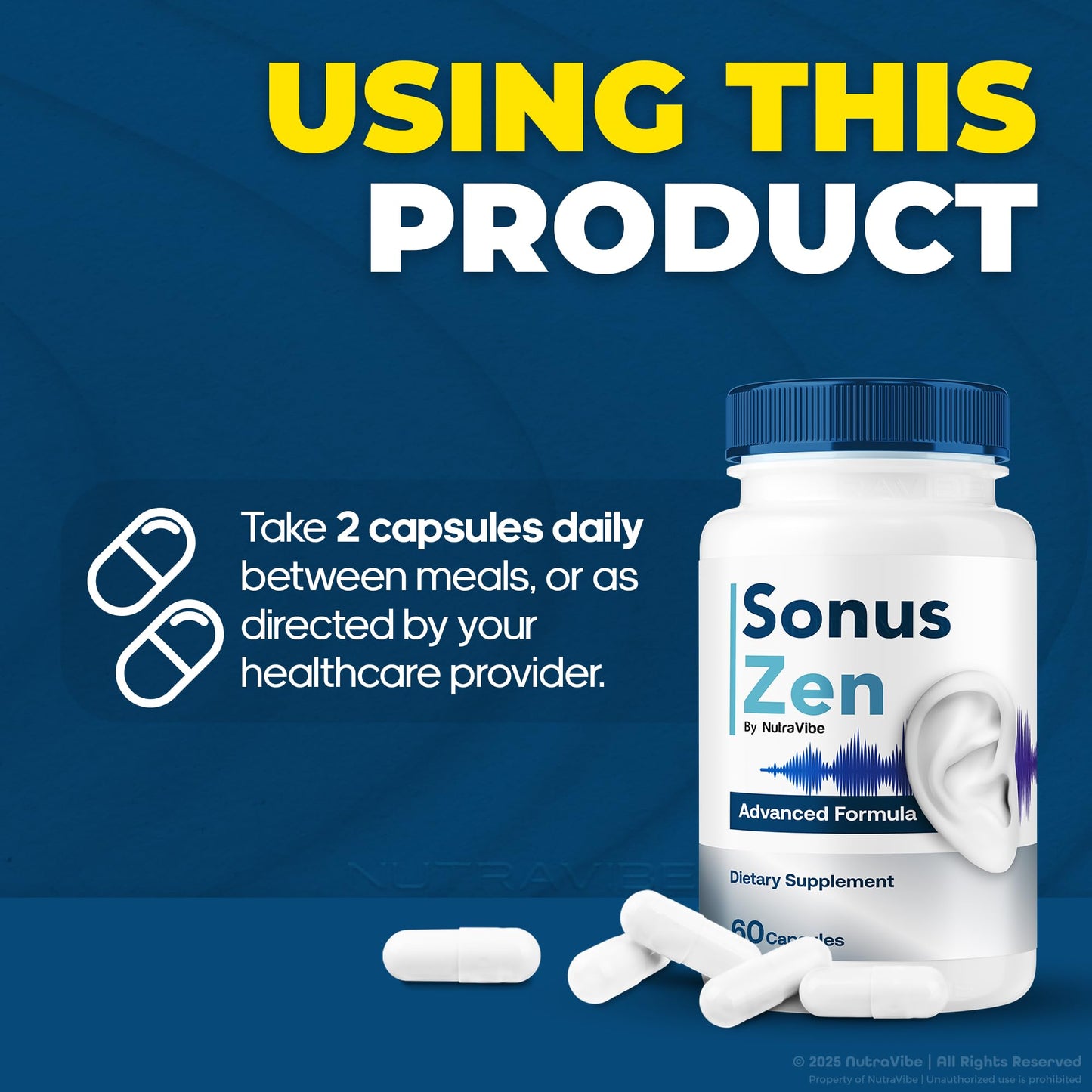 NutraVibe SonusZen Hearing Support Formula Capsule 120 Capsules