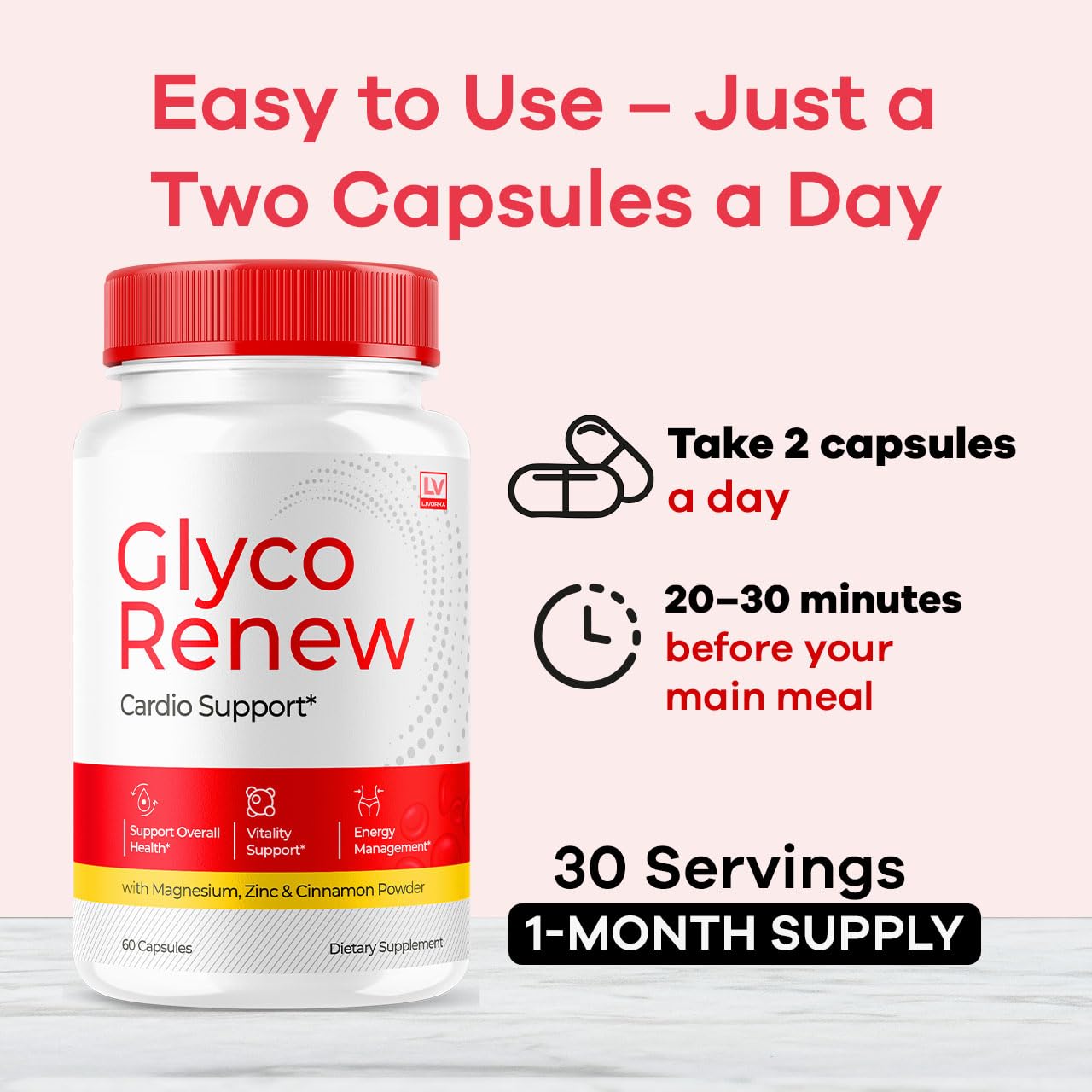 LIVORKA Glyco Renew Capsules 300 Count