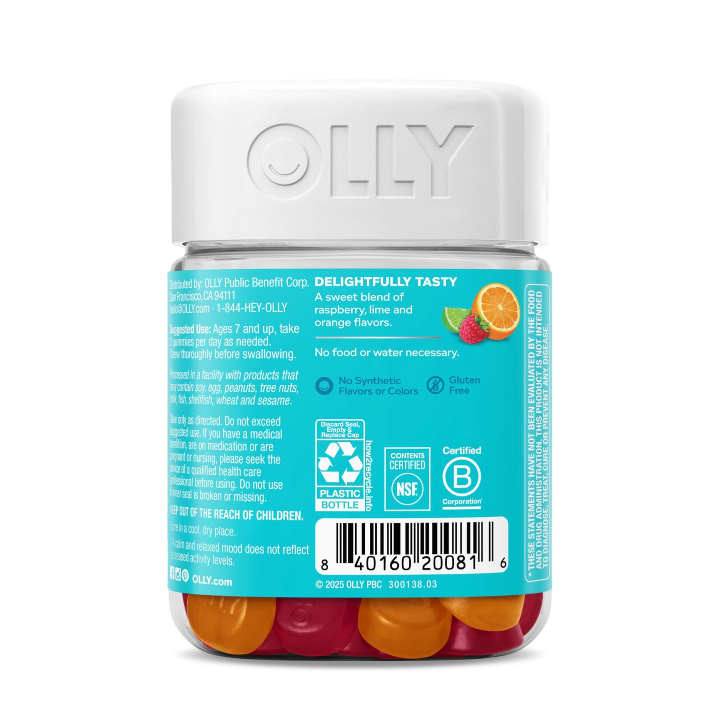 OLLY Kids Chillax Gummy, 50 Count