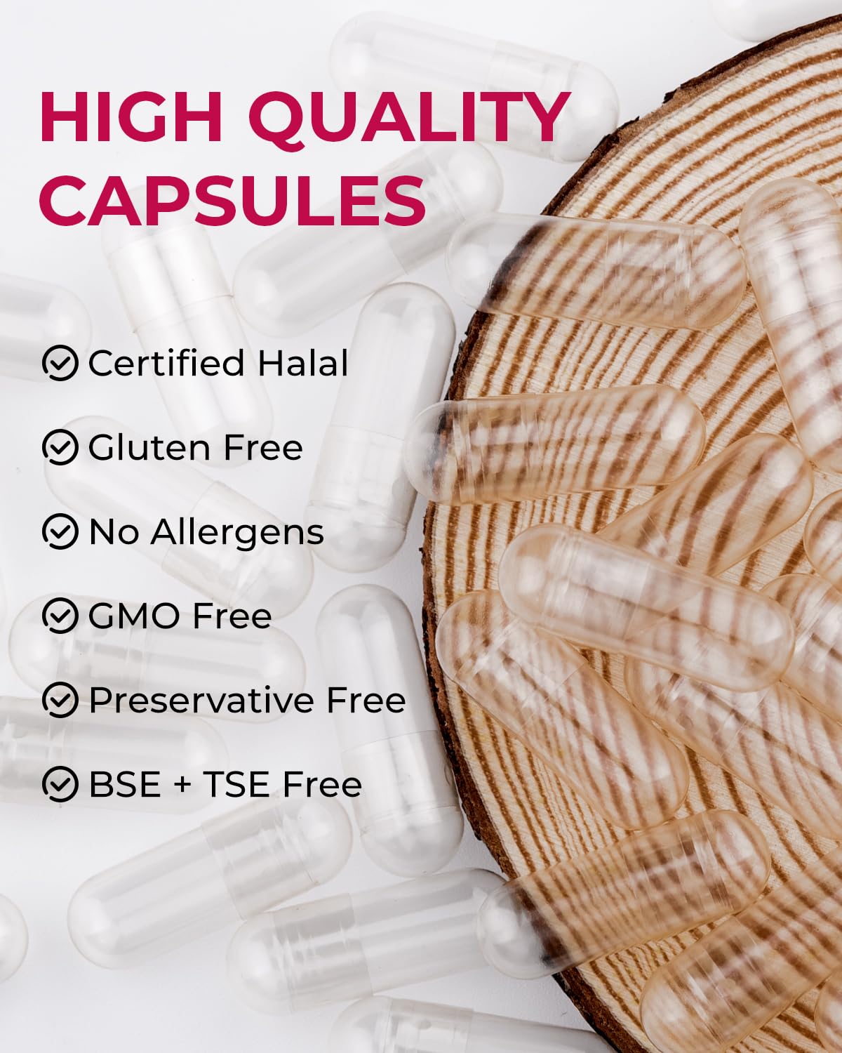 MéipaLien Enteric Coated Empty Gelatin Capsules 1000 Count