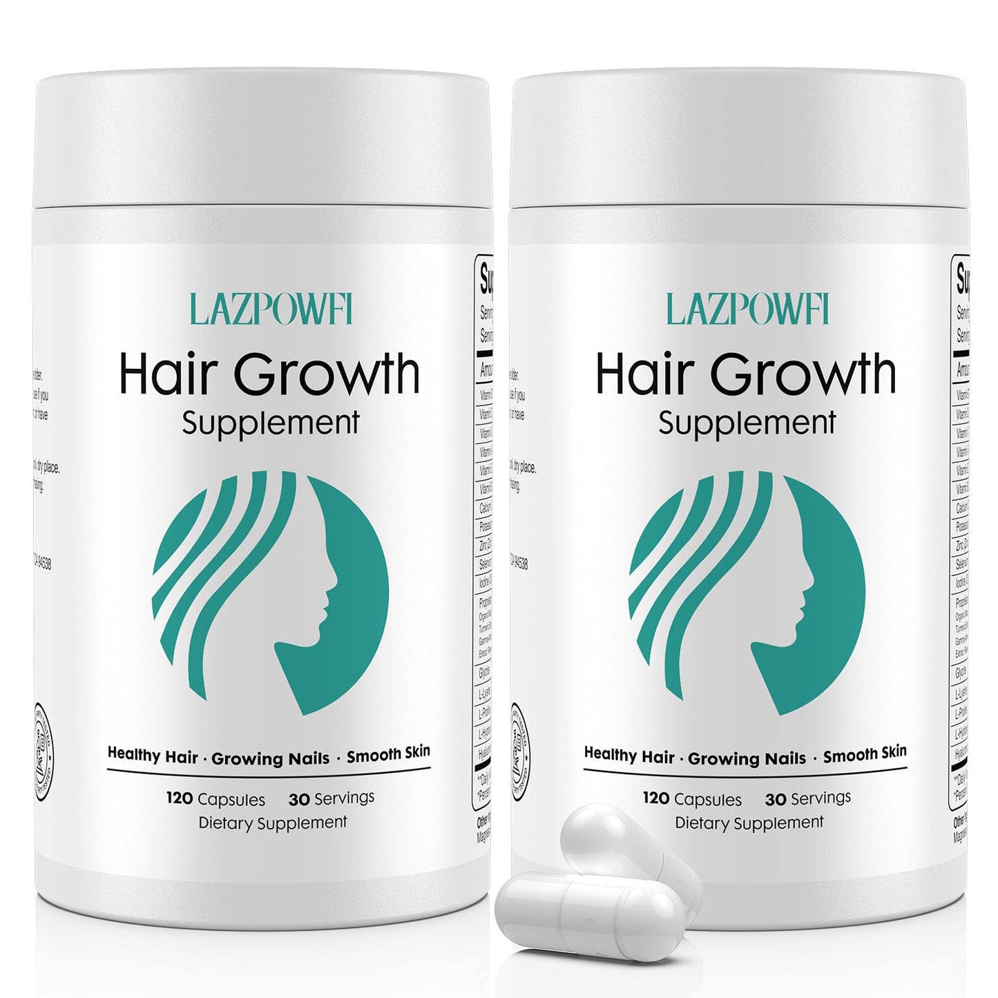 Lazpowfi Hair Growth Supplement Capsule 240 Count