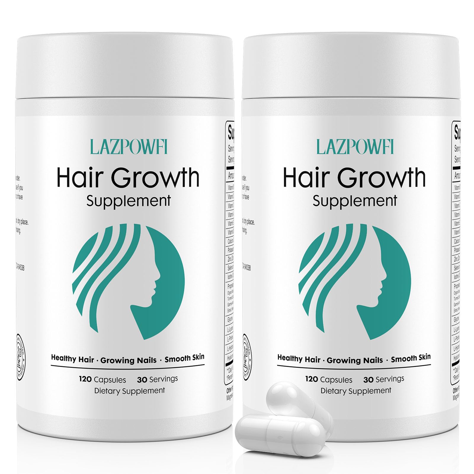 Lazpowfi Hair Growth Supplement Capsule 240 Count
