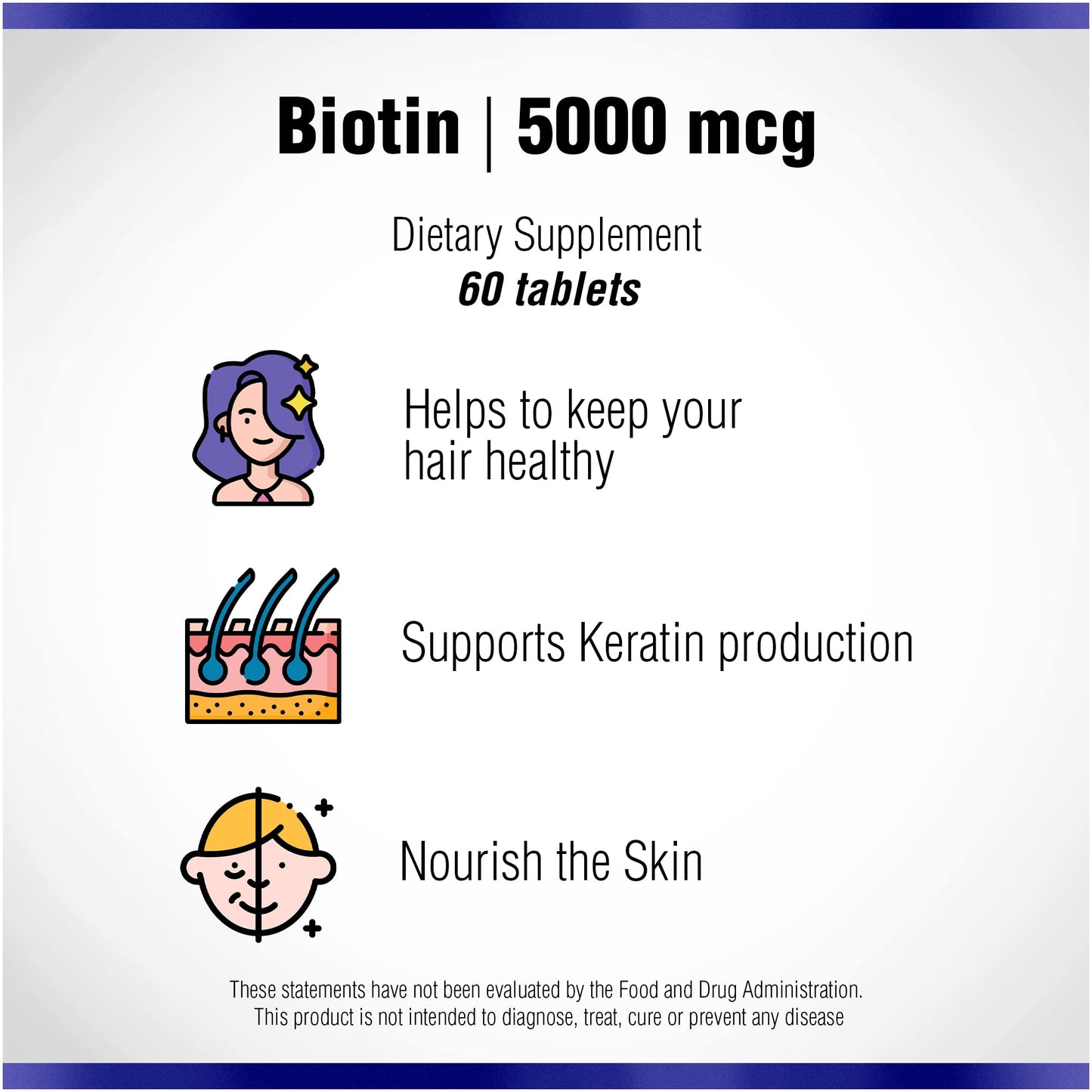 Natural Systems Naturasys Biotin 5000 mcg Tablets, 60 Count