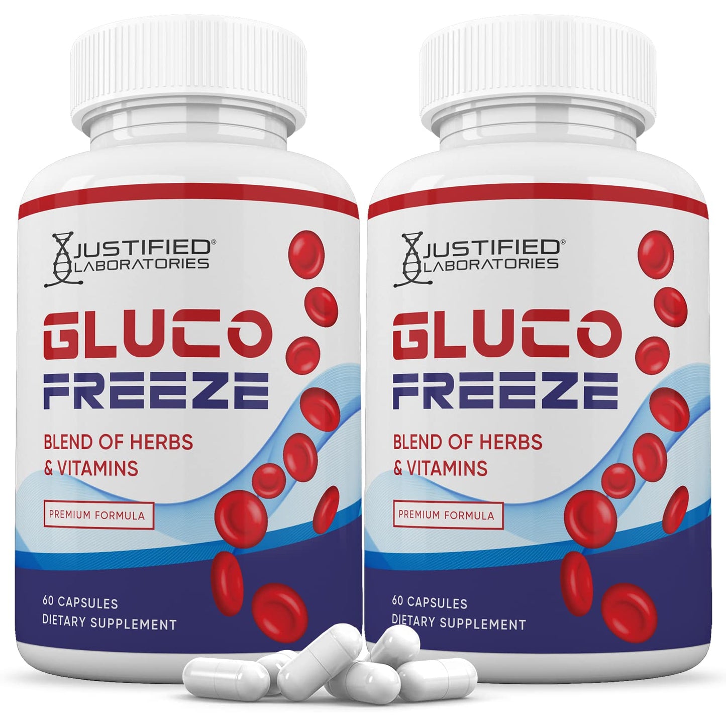 Justified Laboratories Glucofreeze Premium Formula 688MG 120 Capsules