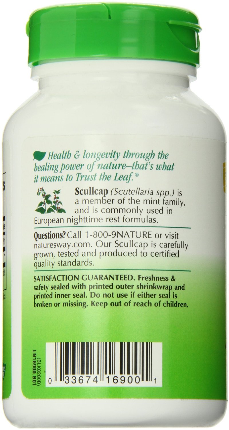 Nature's Way Scullcap Herb Capsule 200 Capsules