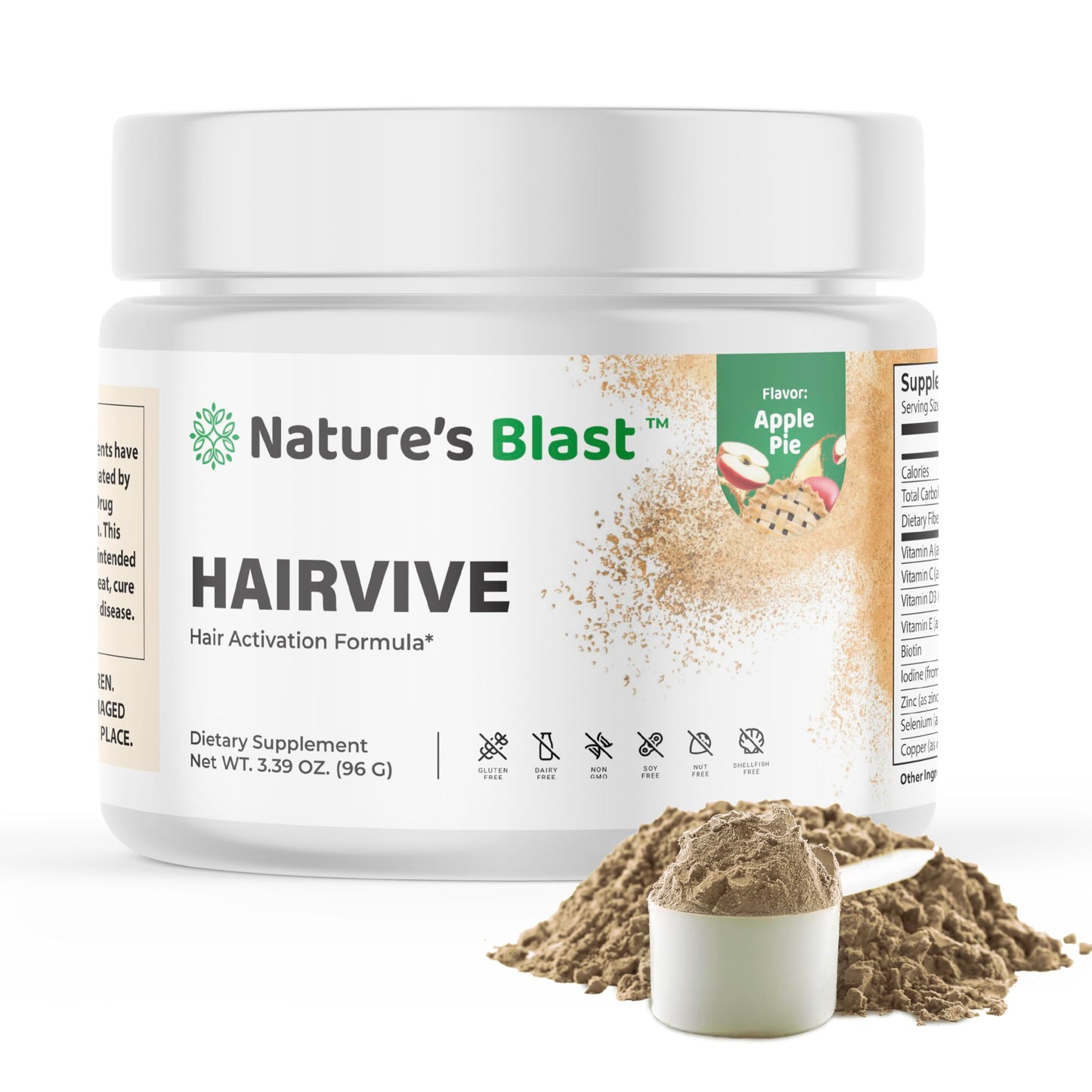 NATURES BLAST HairVive Women Hair Growth Supplement Powder 3.39 oz