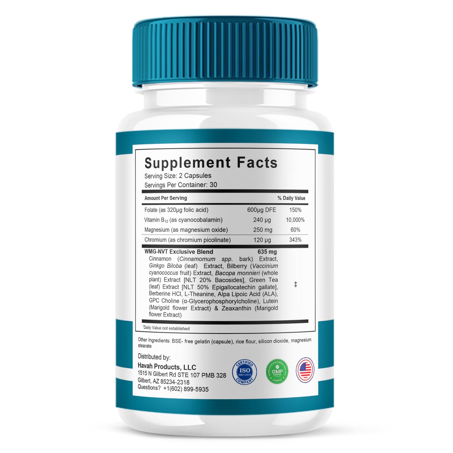 BLUE VIBE Retina Clear Advanced Eye Support Health Supplement Capsules 300
