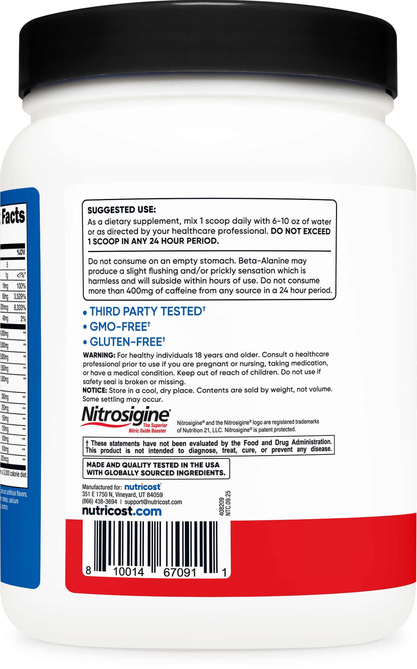 Nutricost Pre-X Xtreme Pre-Workout Complex Powder, Fruit Punch, 60 Servings, 2.01 lb