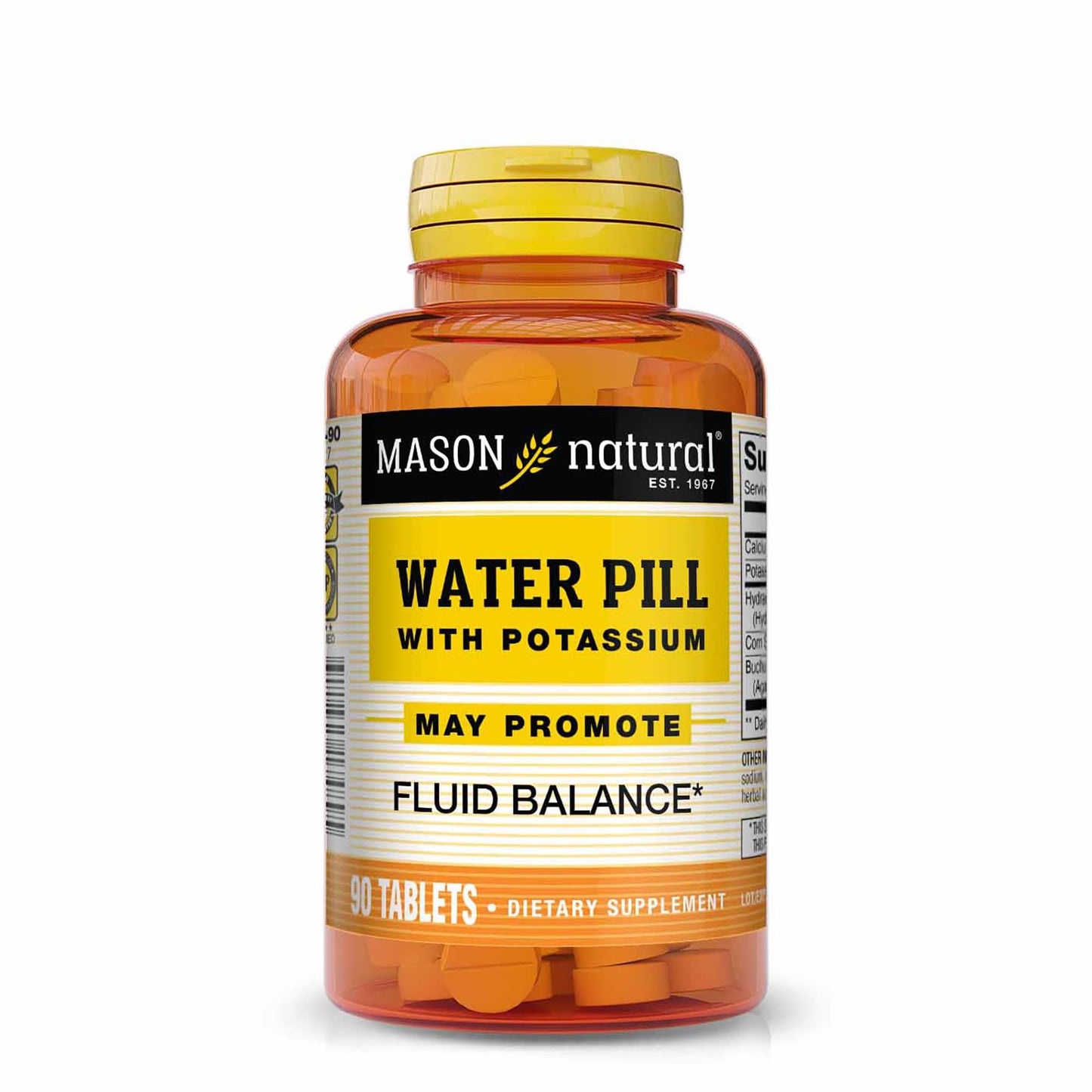 Mason Natural Water Pill with Potassium & Calcium Capsule 90 Count